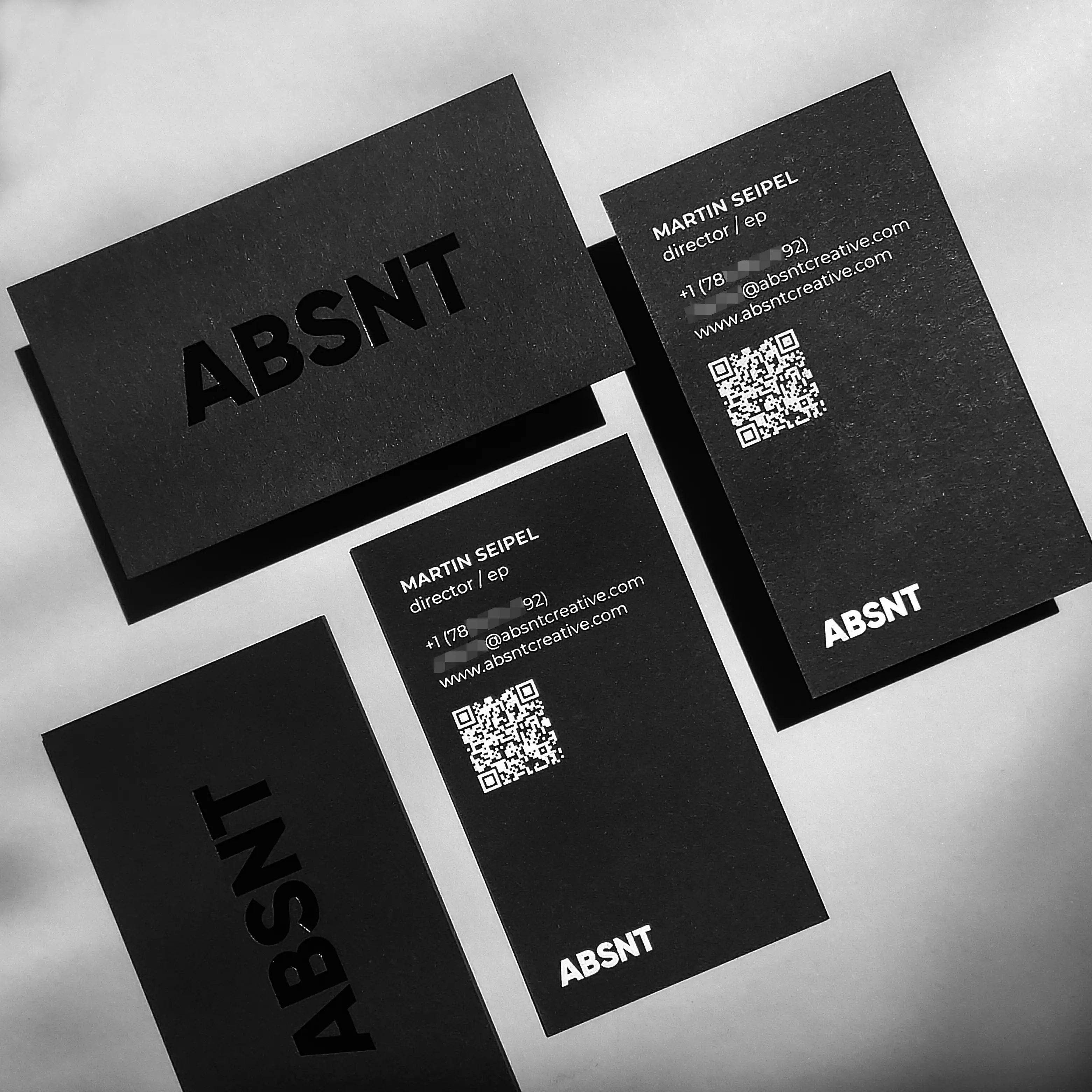 Buy Rich Texture Custom Black Business Cards – Black Luxe Paper | OddPlanPrint