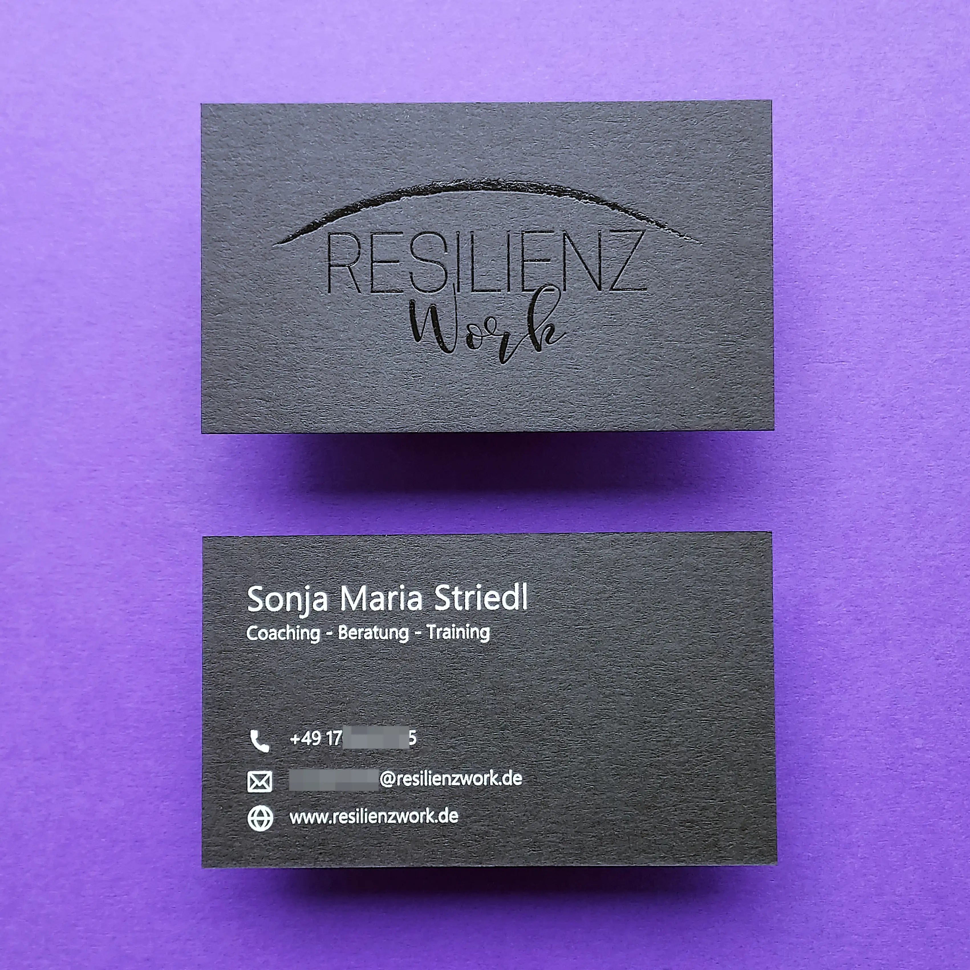 Buy Artisan Custom Black Business Cards – Pressed Ink Design | OddPlanPrint