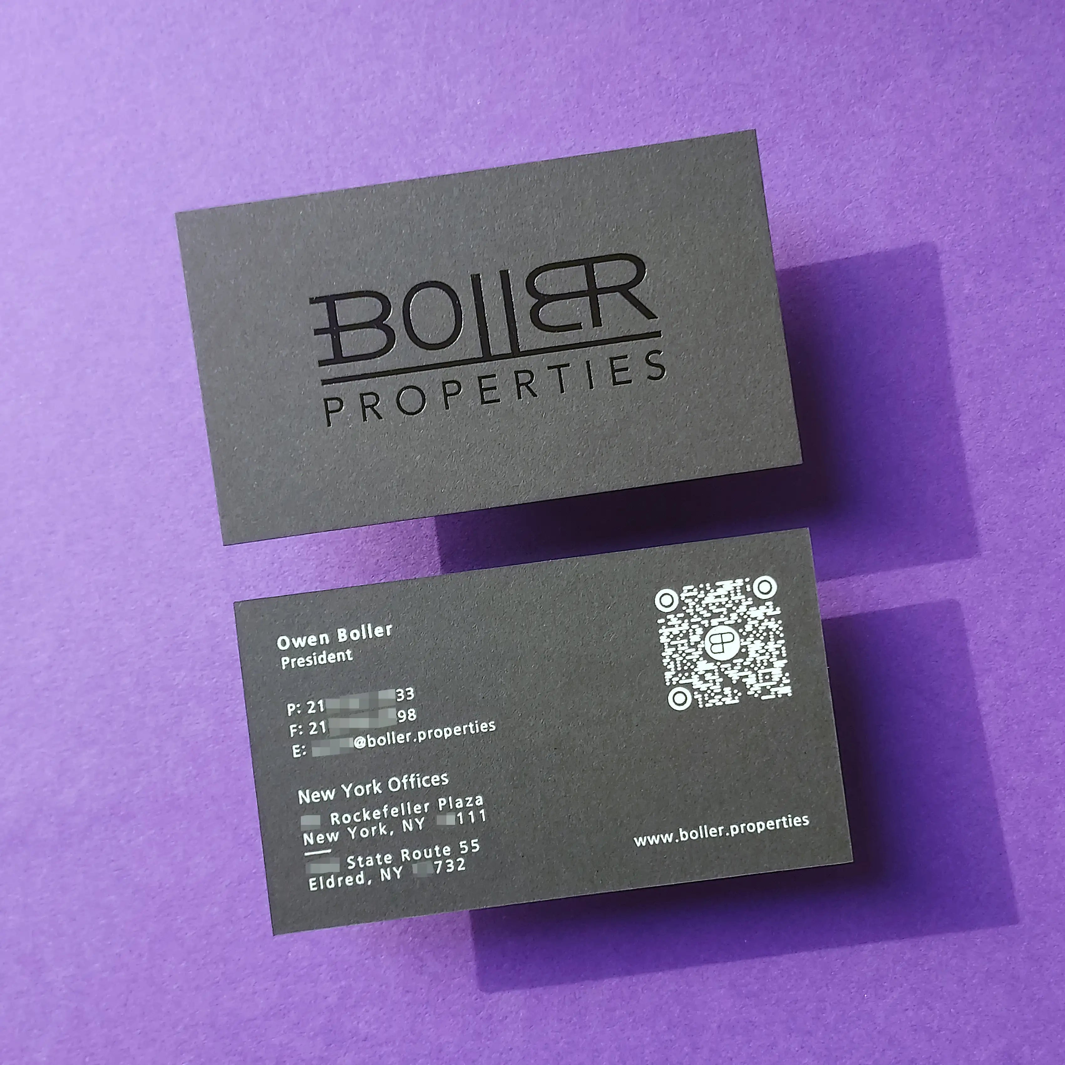 Buy Personal Branding Custom Black Business Cards – Bold Contrast | OddPlanPrint