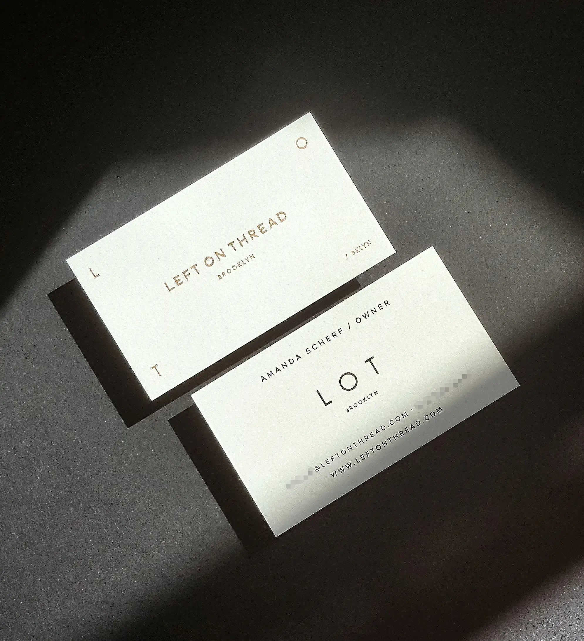 Buy High-End Custom Cotton Business Cards – Gloss Edge | OddPlanPrint