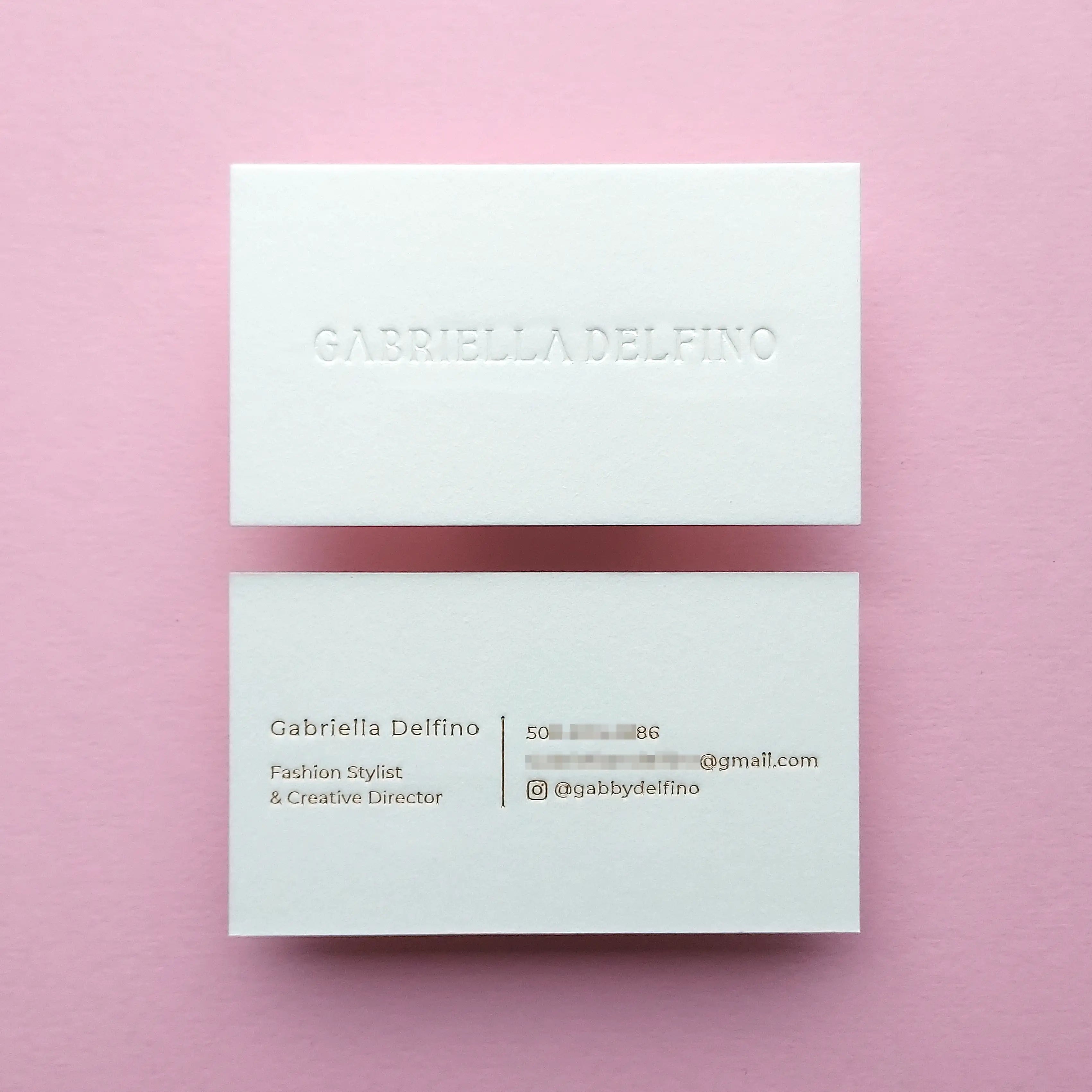 Buy Signature Custom Cotton Business Cards – Prestige Finish | OddPlanPrint