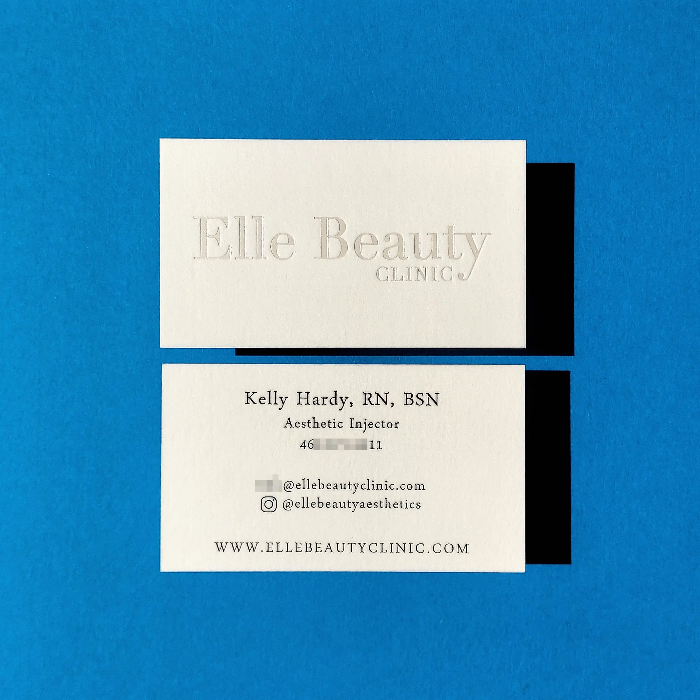 Buy Charming Custom Cotton Business Cards – Handcrafted Look | OddPlanPrint