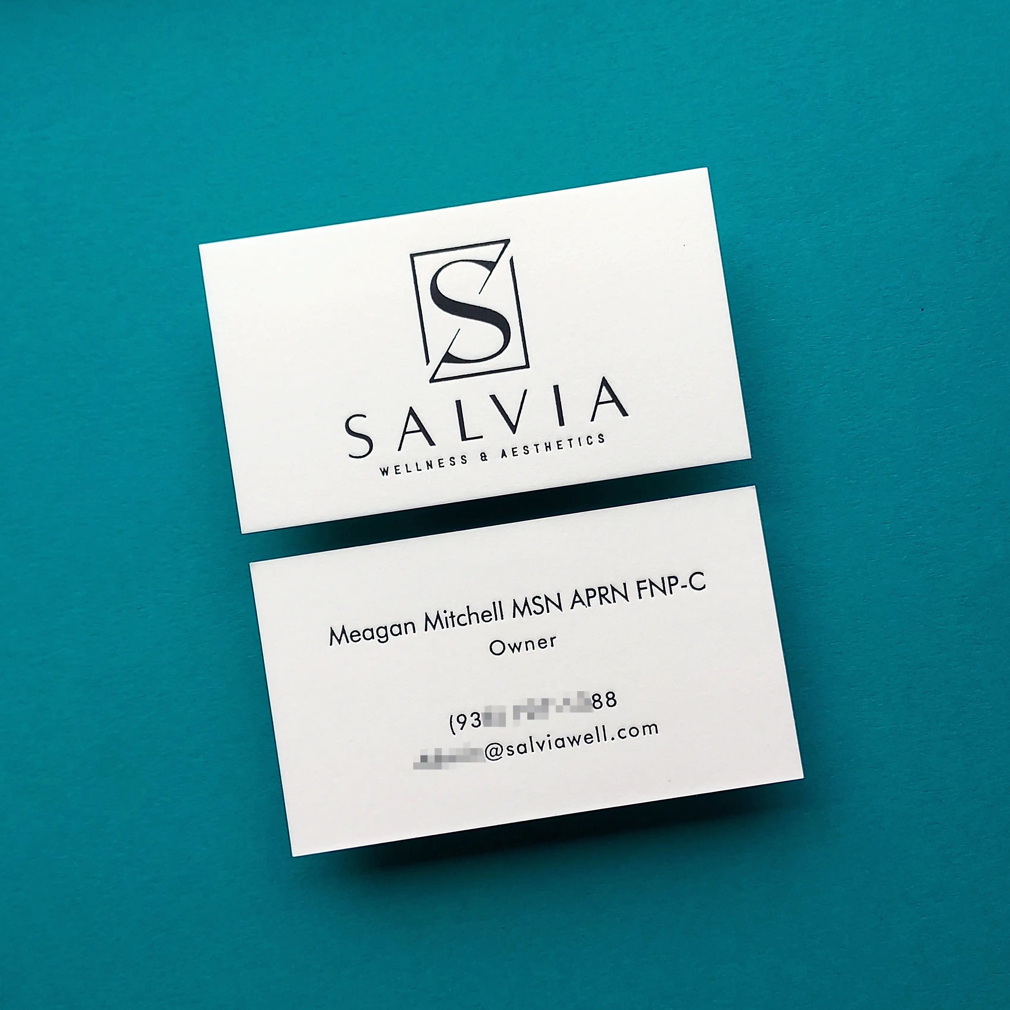 Buy Statement Custom Cotton Business Cards – Bold Edge Contrast | OddPlanPrint