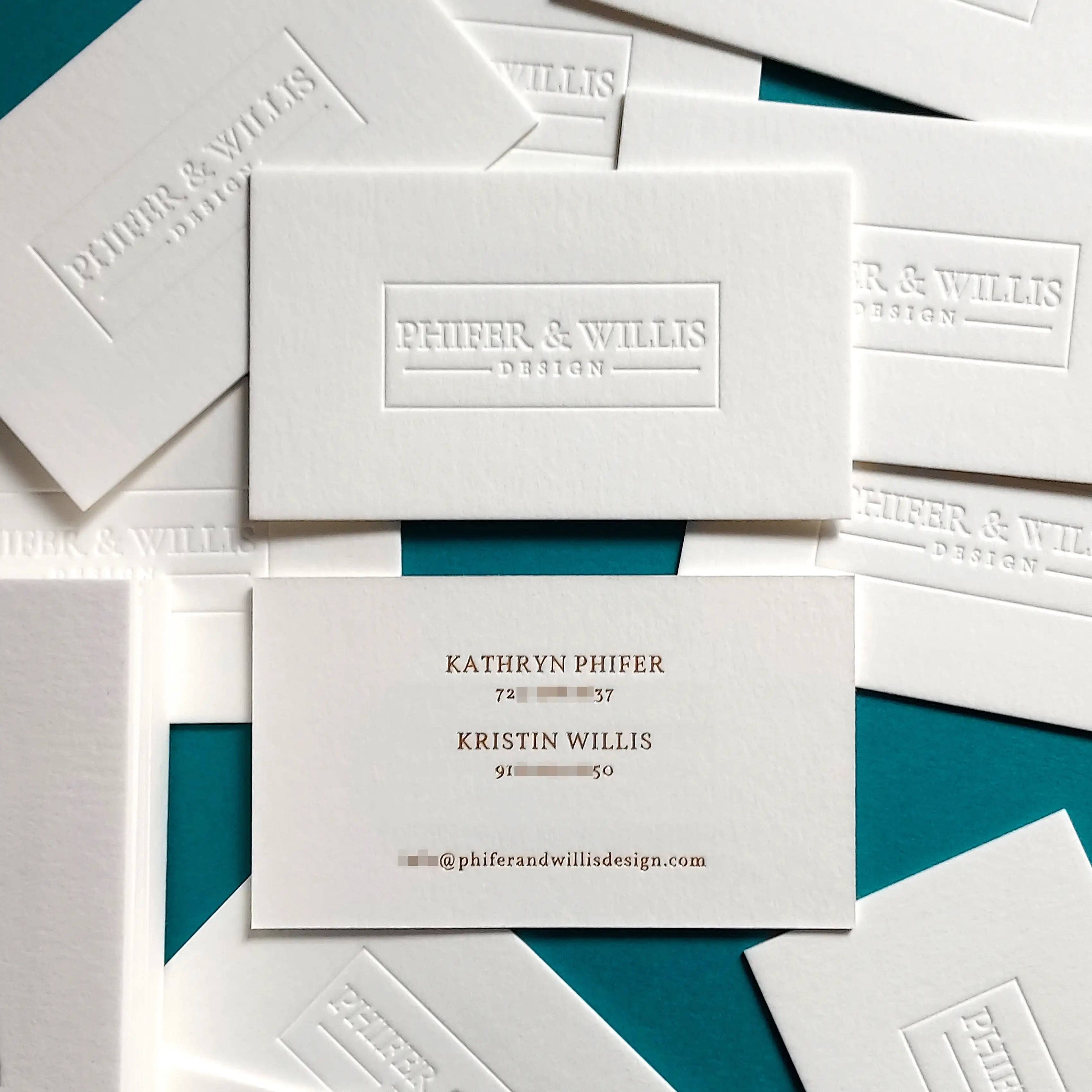 Buy Creative Debossed Cards – Modern Typography | OddPlanPrint