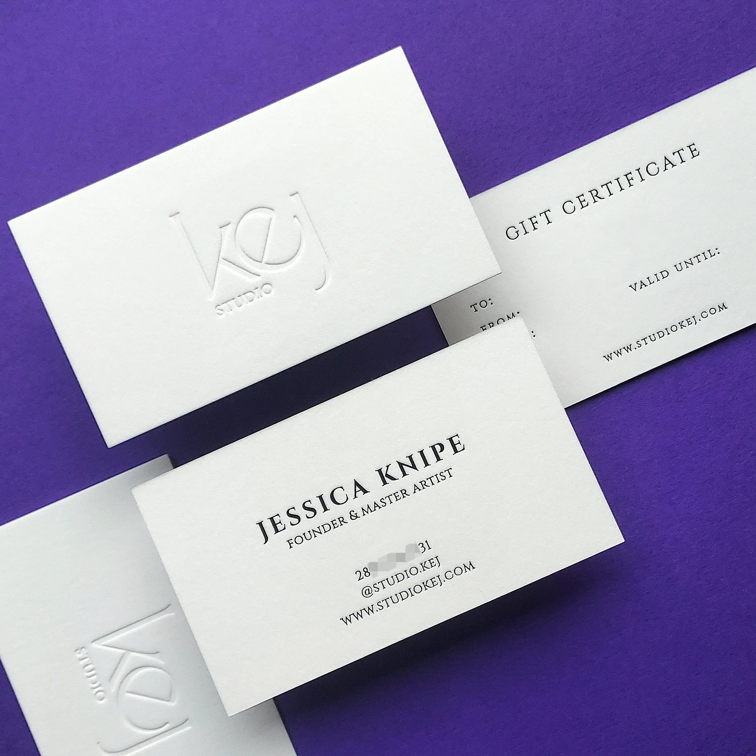 Buy Textured Edge Custom Cotton Business Cards – Tactile Feel | OddPlanPrint