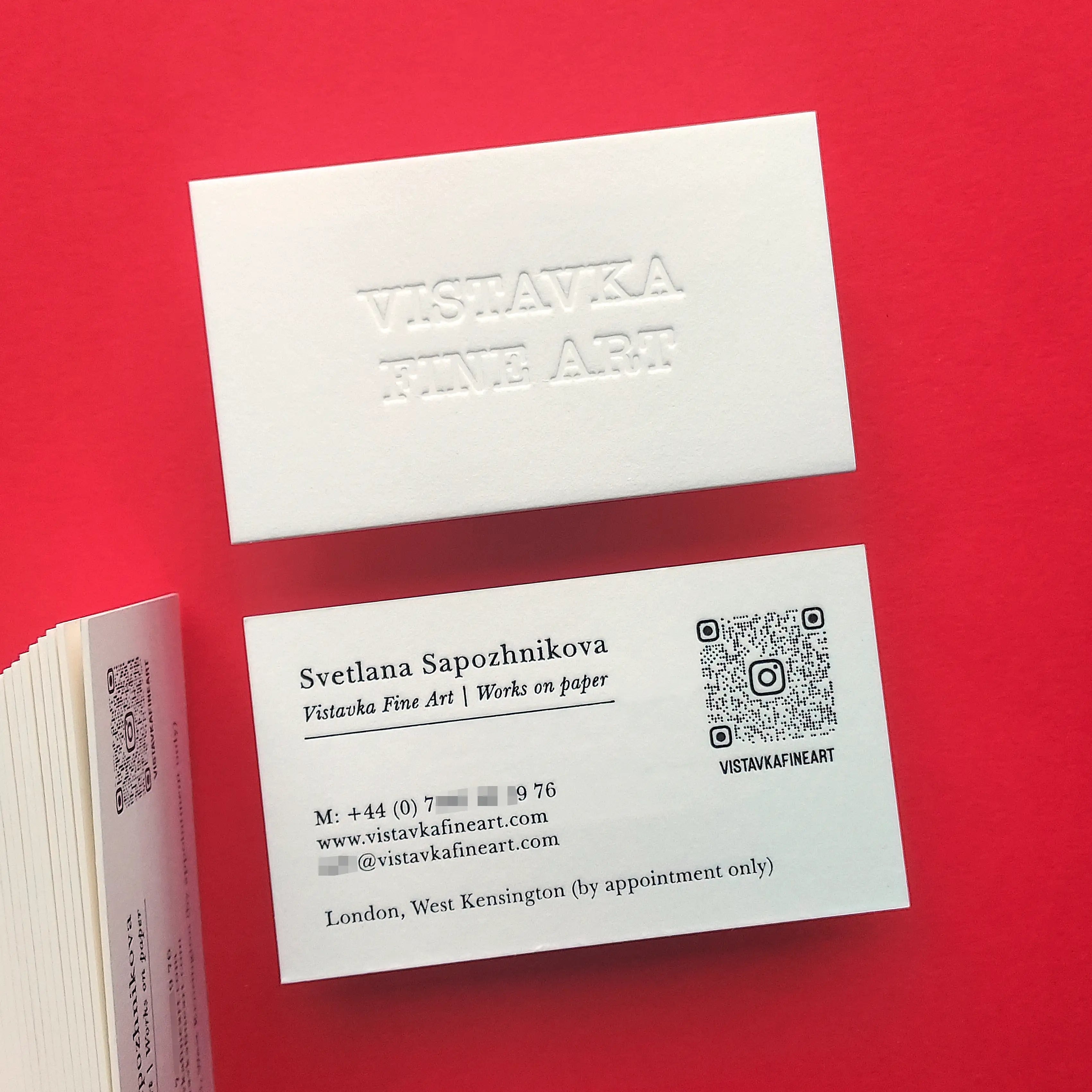 Buy Personalized Cotton Business Cards – Textured Background | OddPlanPrint