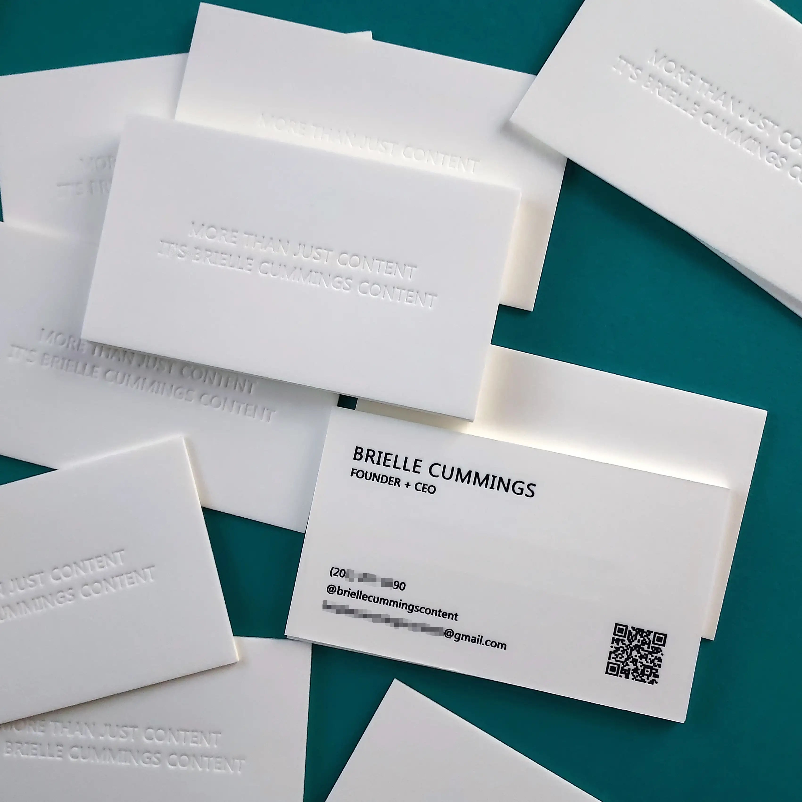 Buy Boutique Debossed Cards – Studio-Quality Design | OddPlanPrint