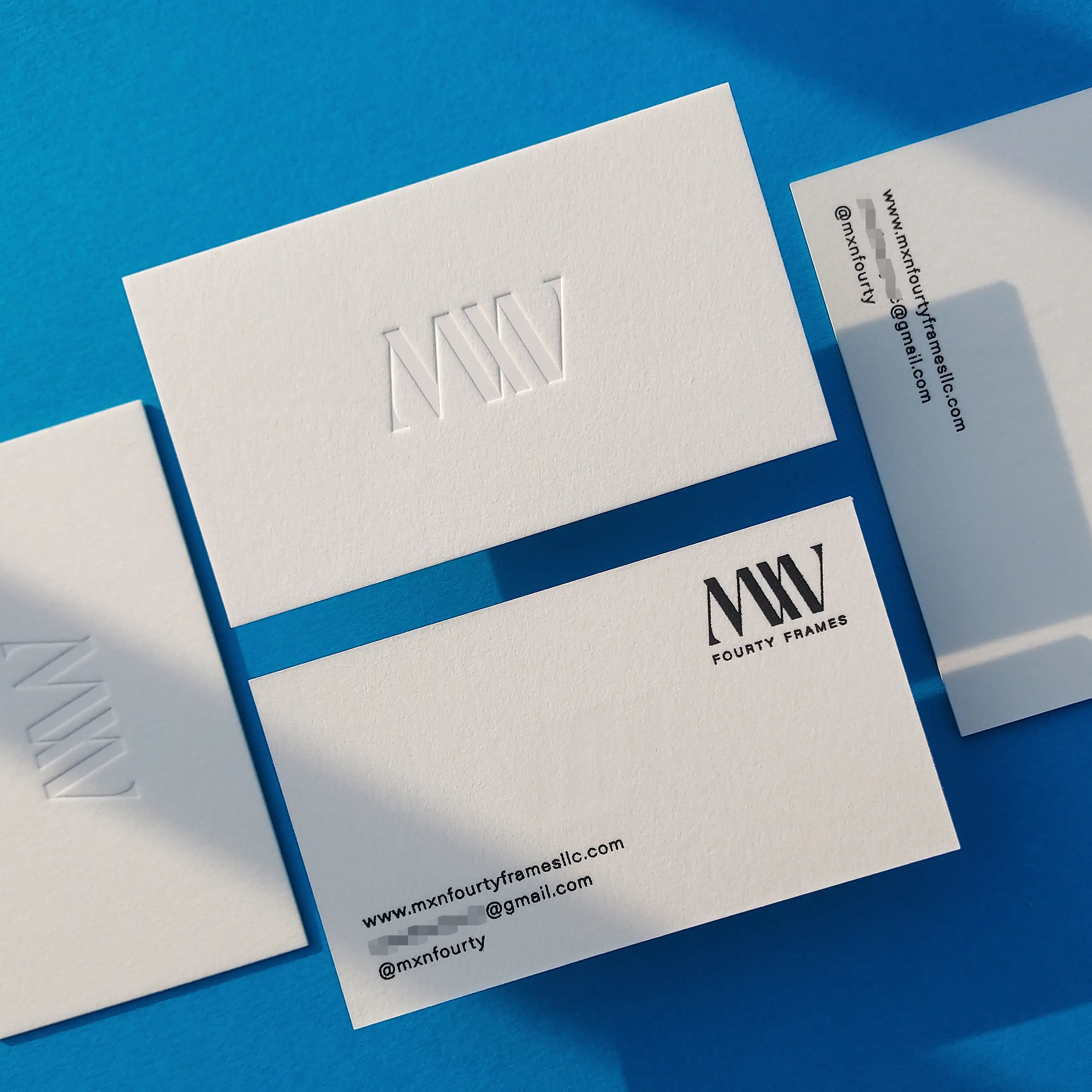 Buy Minimal Design Custom Cotton Business Cards – Understated Style | OddPlanPrint