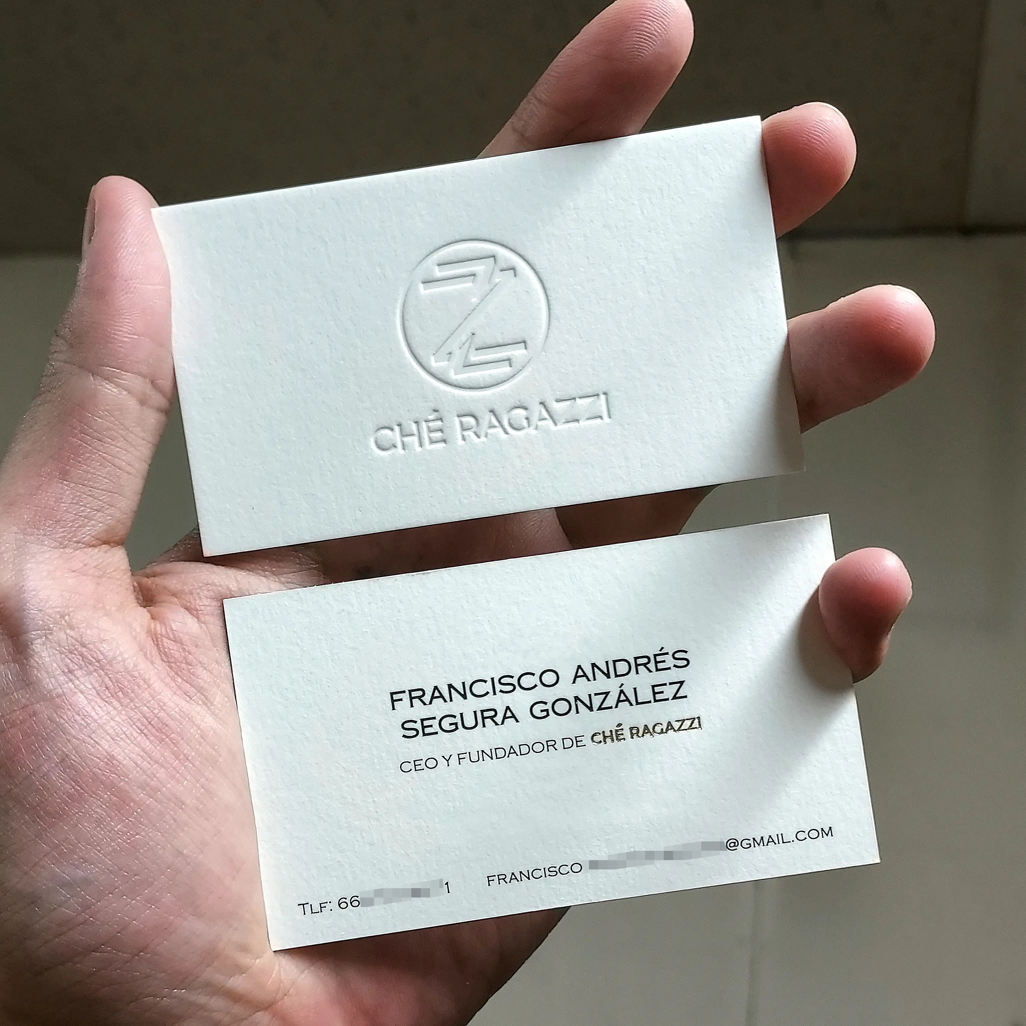 Buy Black Foil Custom Cotton Business Cards – Contrast Accent | OddPlanPrint