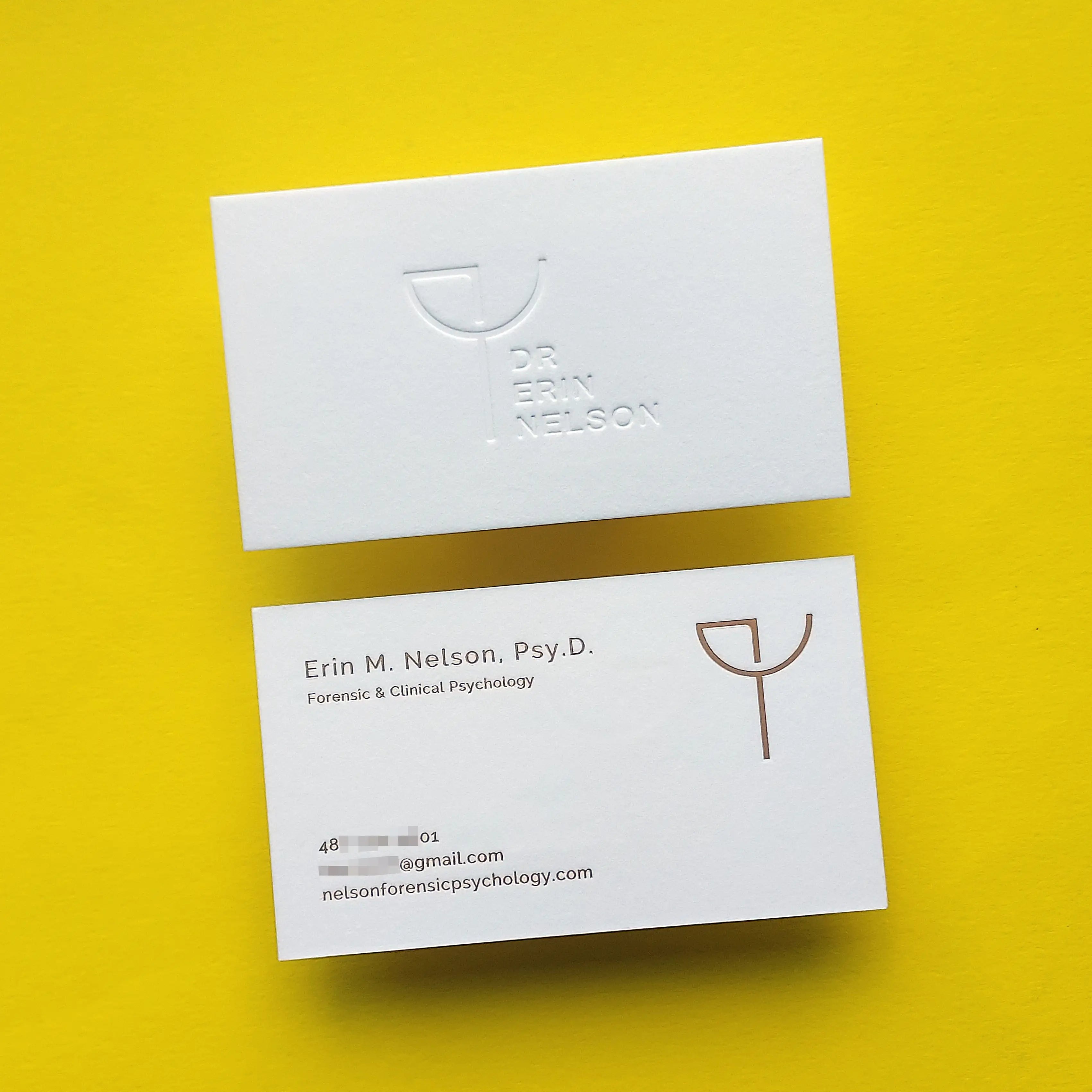 Buy Personal Edition Custom Cotton Business Cards – Artistic Foil | OddPlanPrint