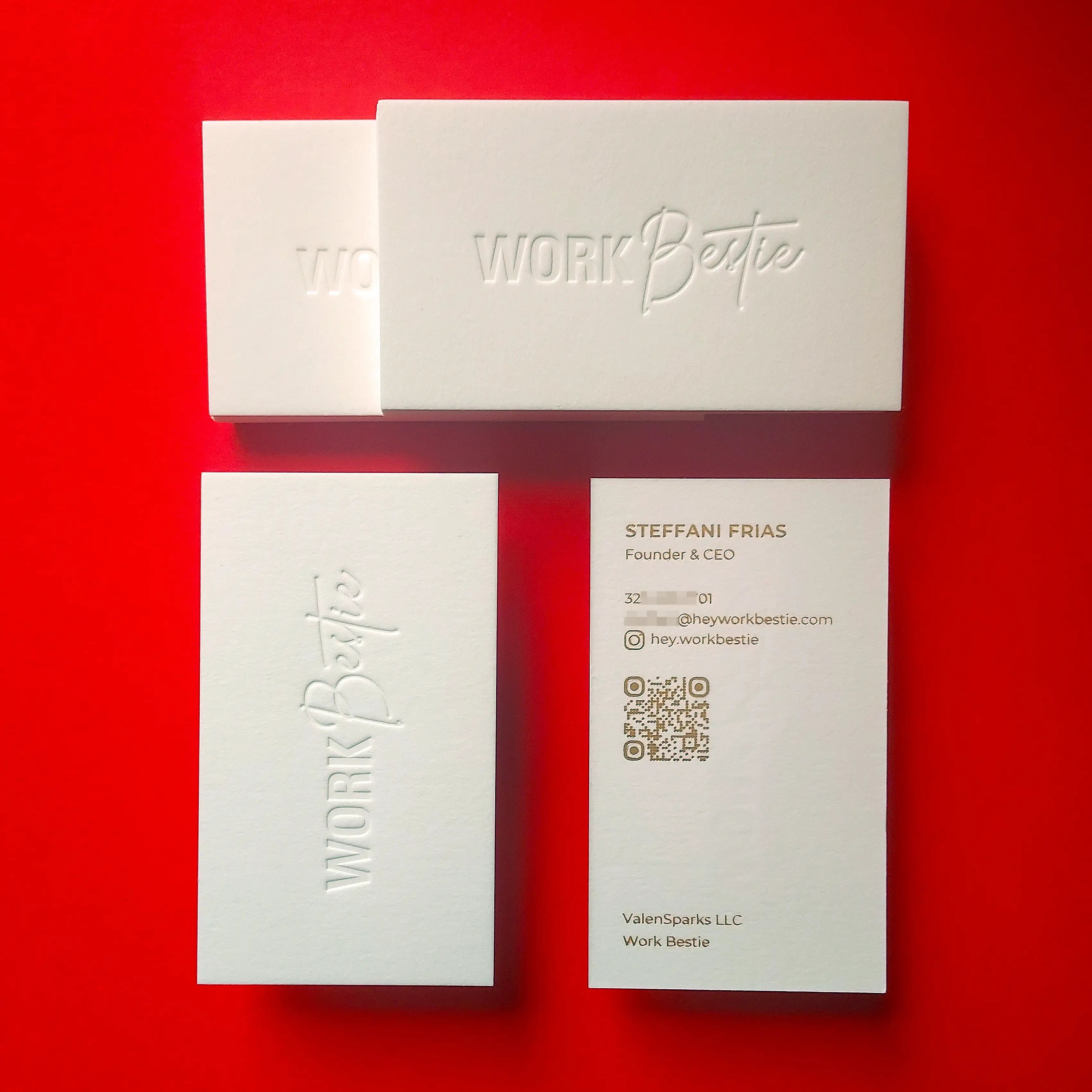 Buy Monochrome Custom Cotton Business Cards – Sleek Style | OddPlanPrint