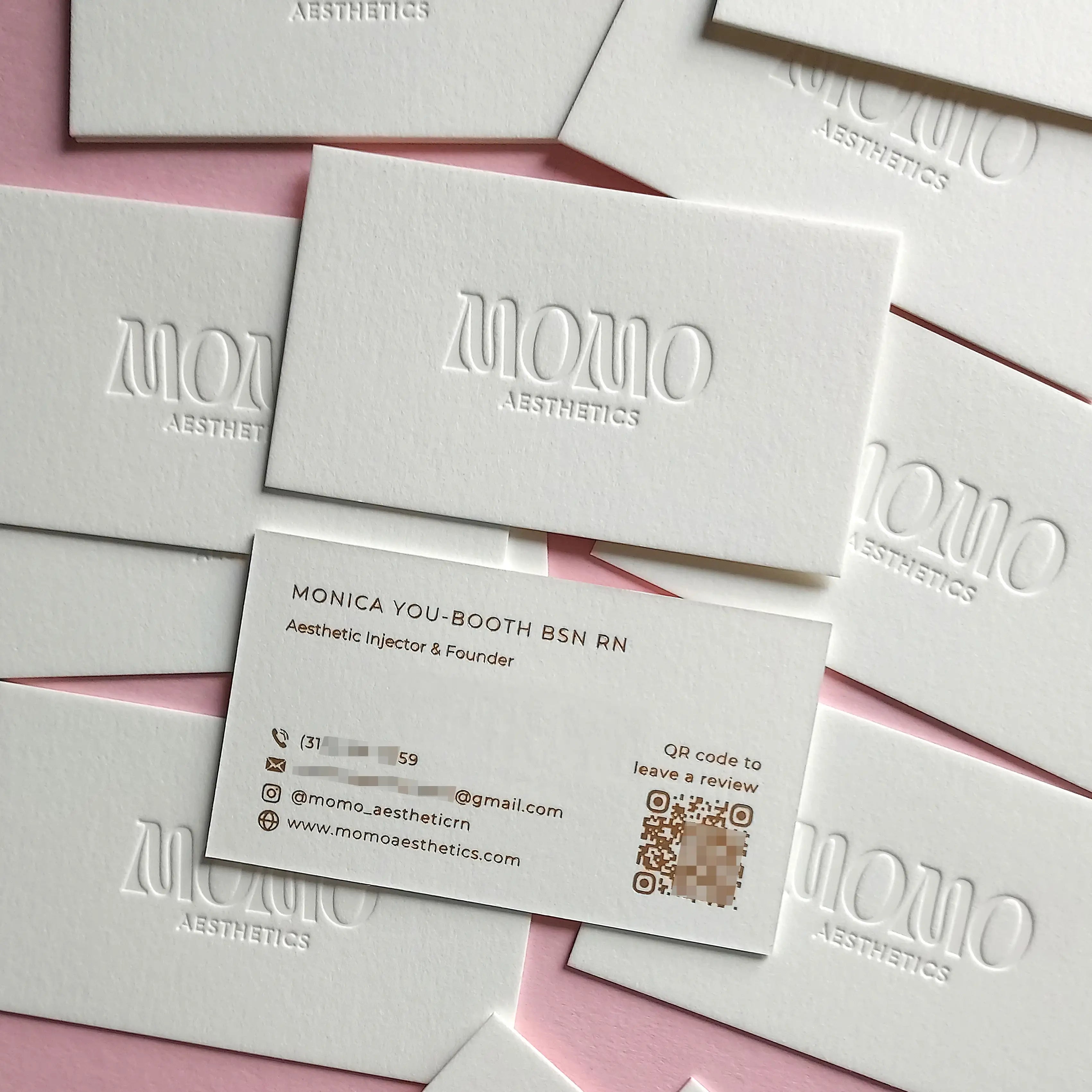 Buy Serif Font Custom Cotton Business Cards – Literary Touch | OddPlanPrint