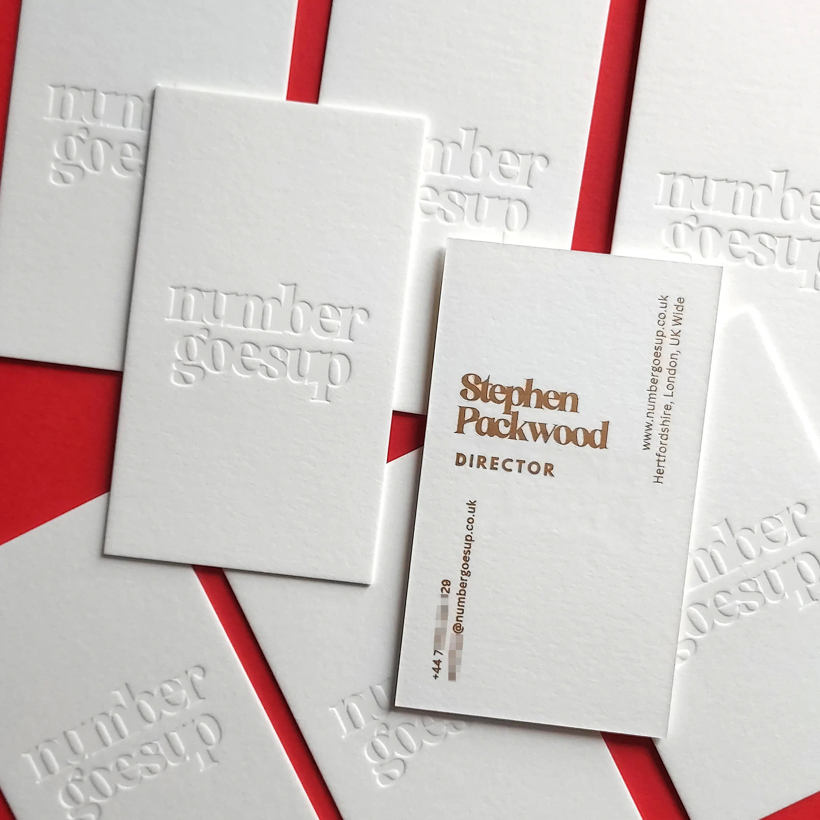 Buy Minimalist Debossed Cards – Quick Production | OddPlanPrint