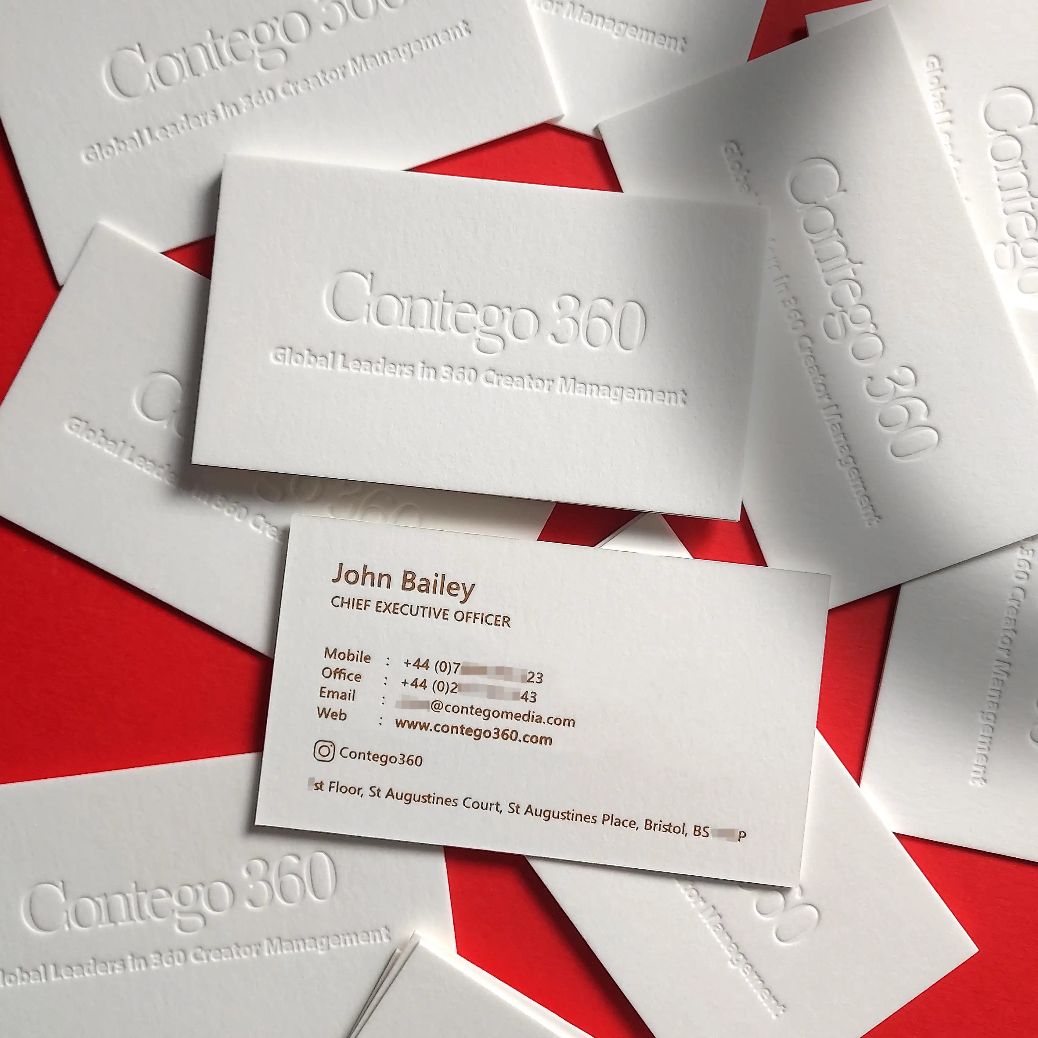 Buy Gold Lettering Custom Cotton Business Cards – Classic Appeal | OddPlanPrint