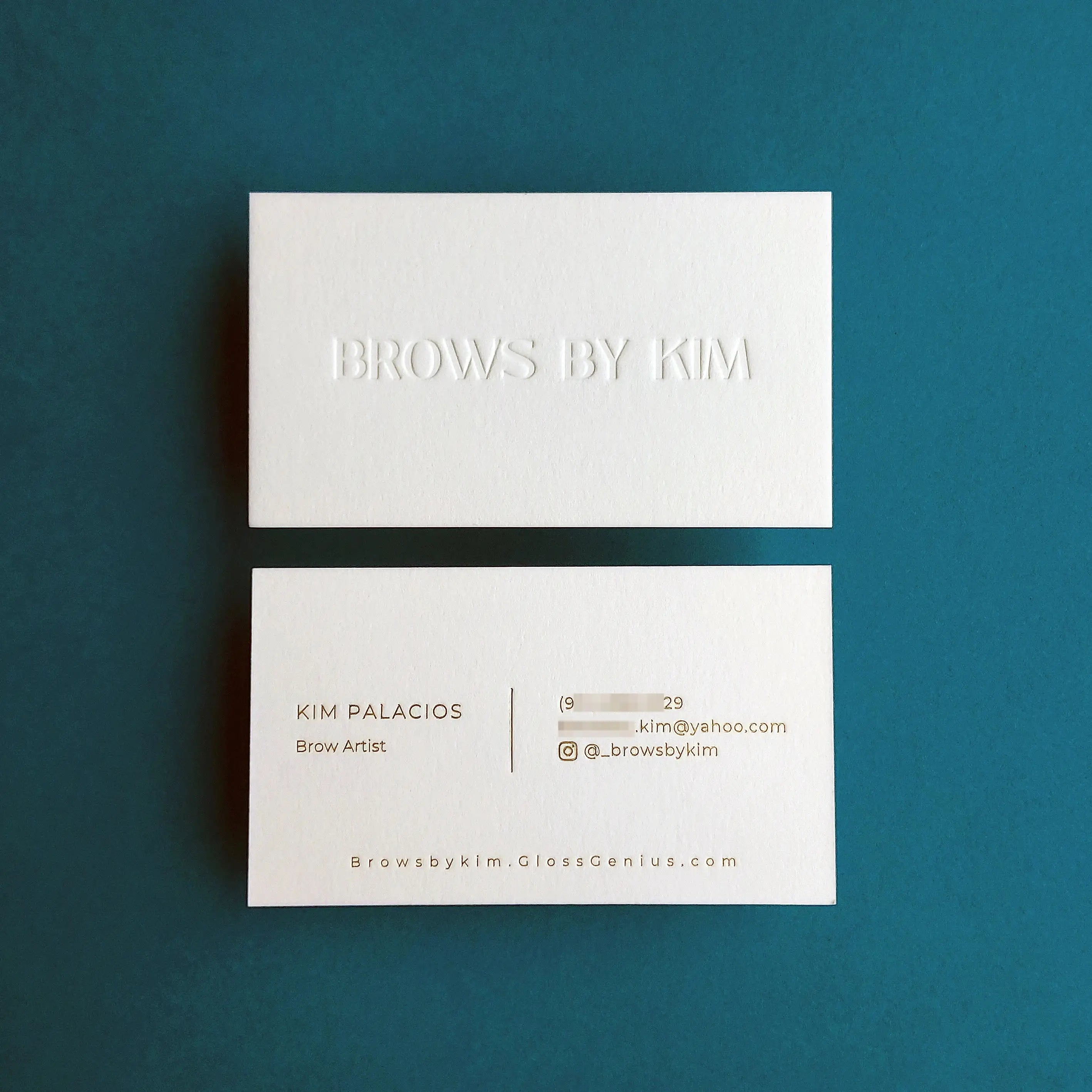 Buy Traditional Print Custom Cotton Business Cards – Vintage Style | OddPlanPrint