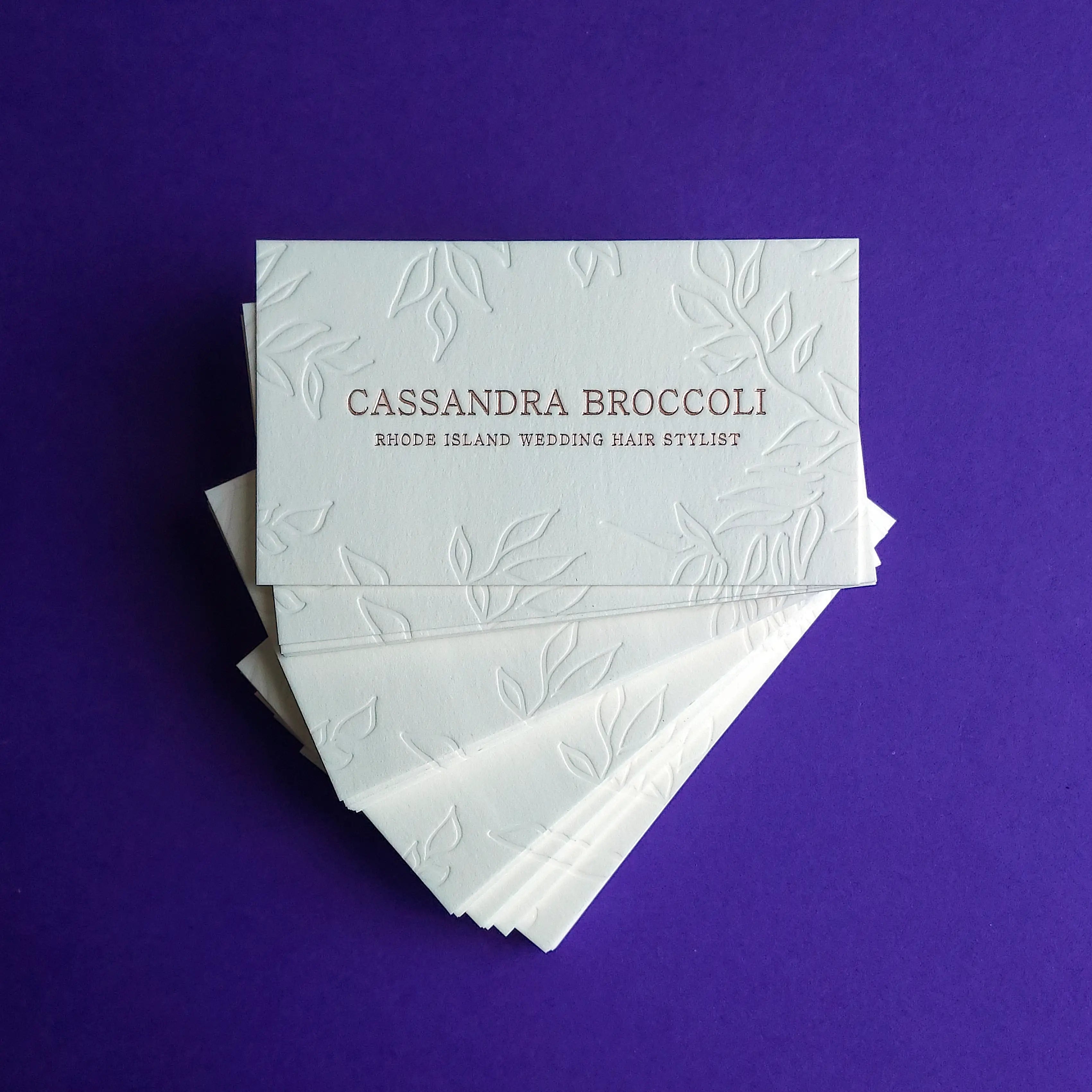 Buy Minimalist Debossed Cards – Monochrome Color Scheme | OddPlanPrint