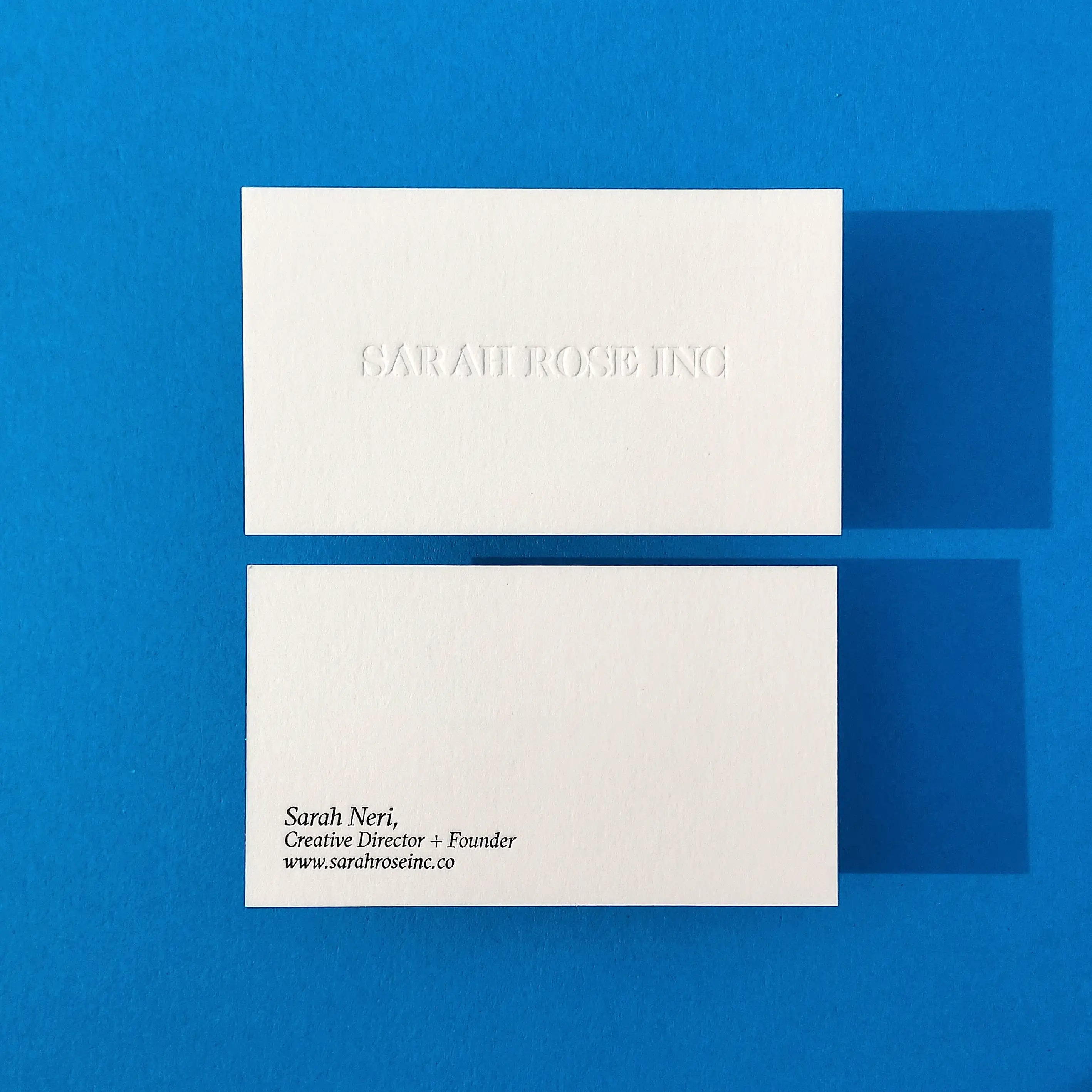 Buy Foil Enhanced Custom Cotton Business Cards – Shiny Logo | OddPlanPrint