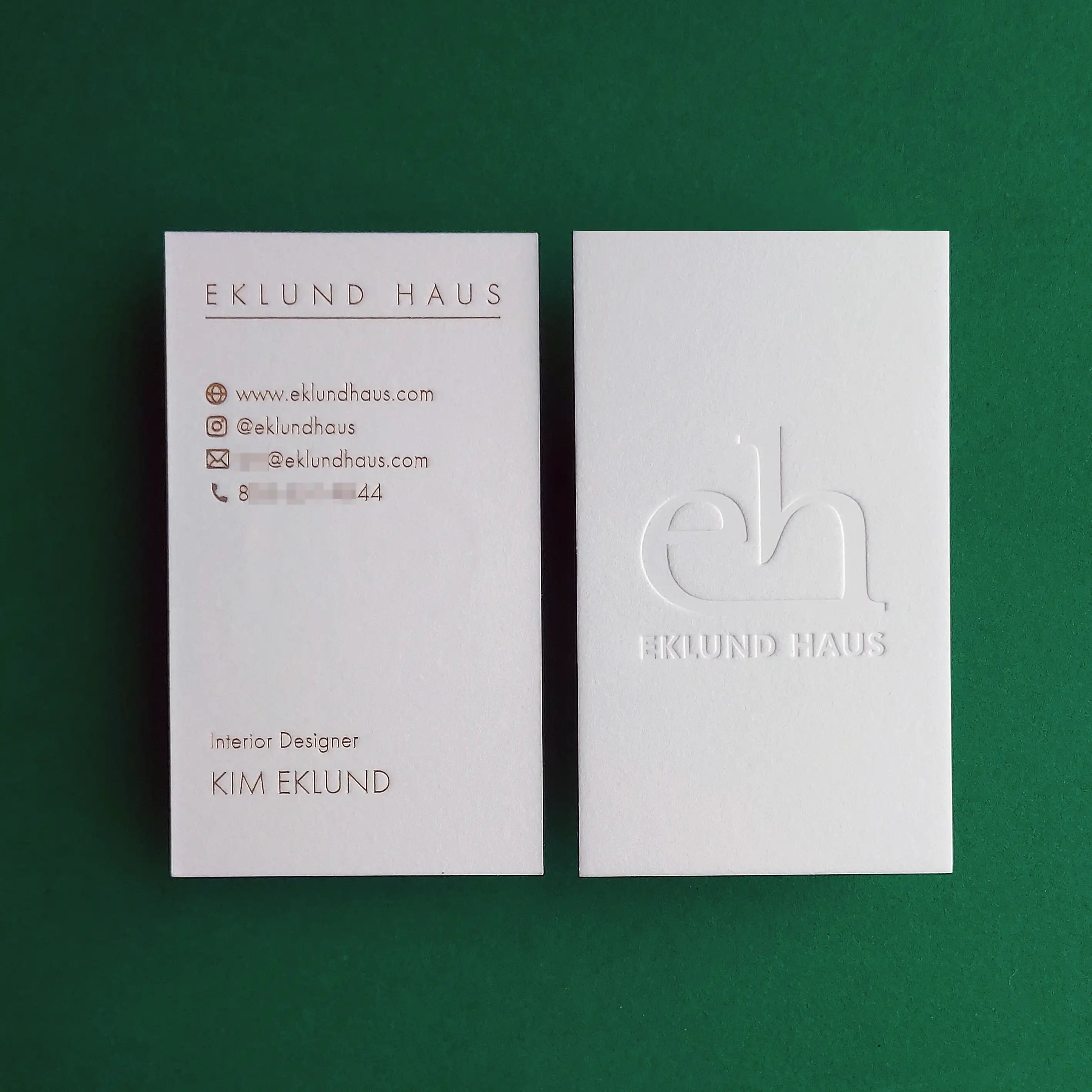 Buy Warm Tone Custom Cotton Business Cards – Cream Finish | OddPlanPrint