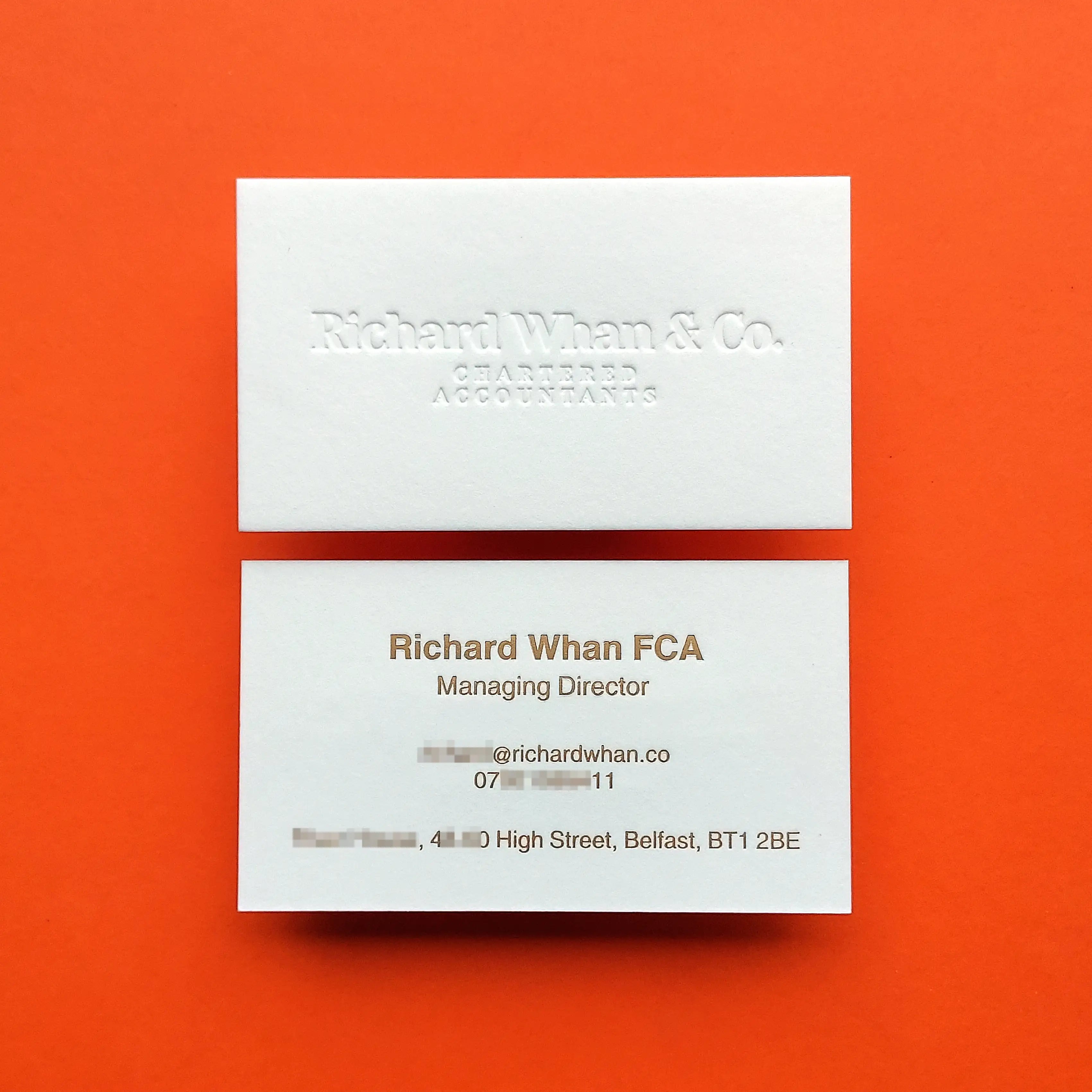 Buy Architectural Business Cards – Deboss  Finish | OddPlanPrint