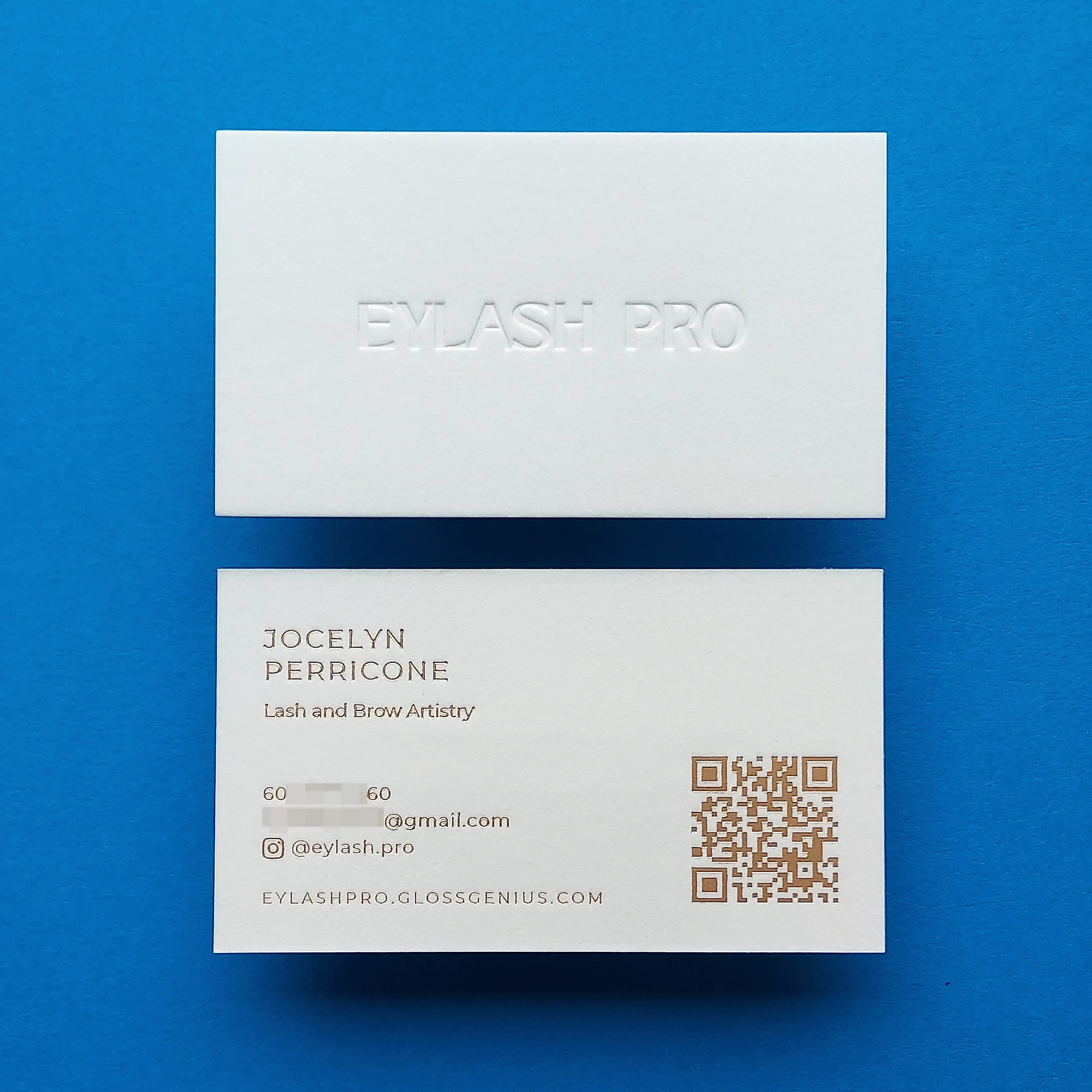 Buy Deep Pressed Custom Cotton Business Cards – Dense Cotton Feel | OddPlanPrint