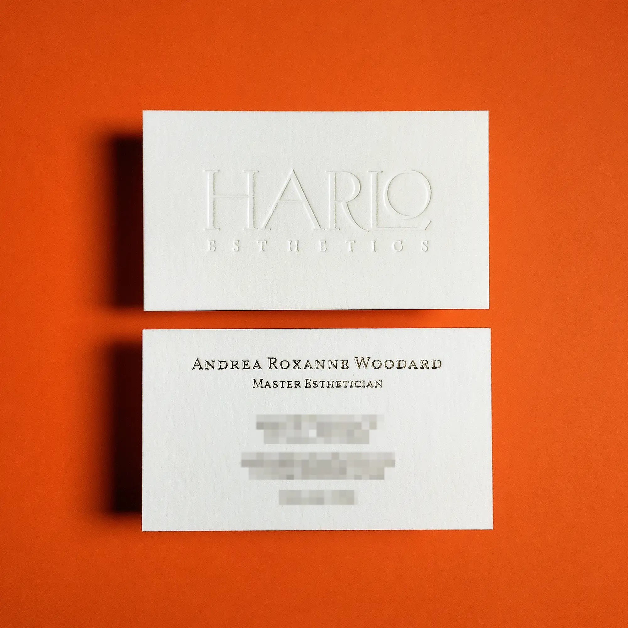 Buy Sharp Impression Custom Cotton Business Cards – Emboss Layout | OddPlanPrint