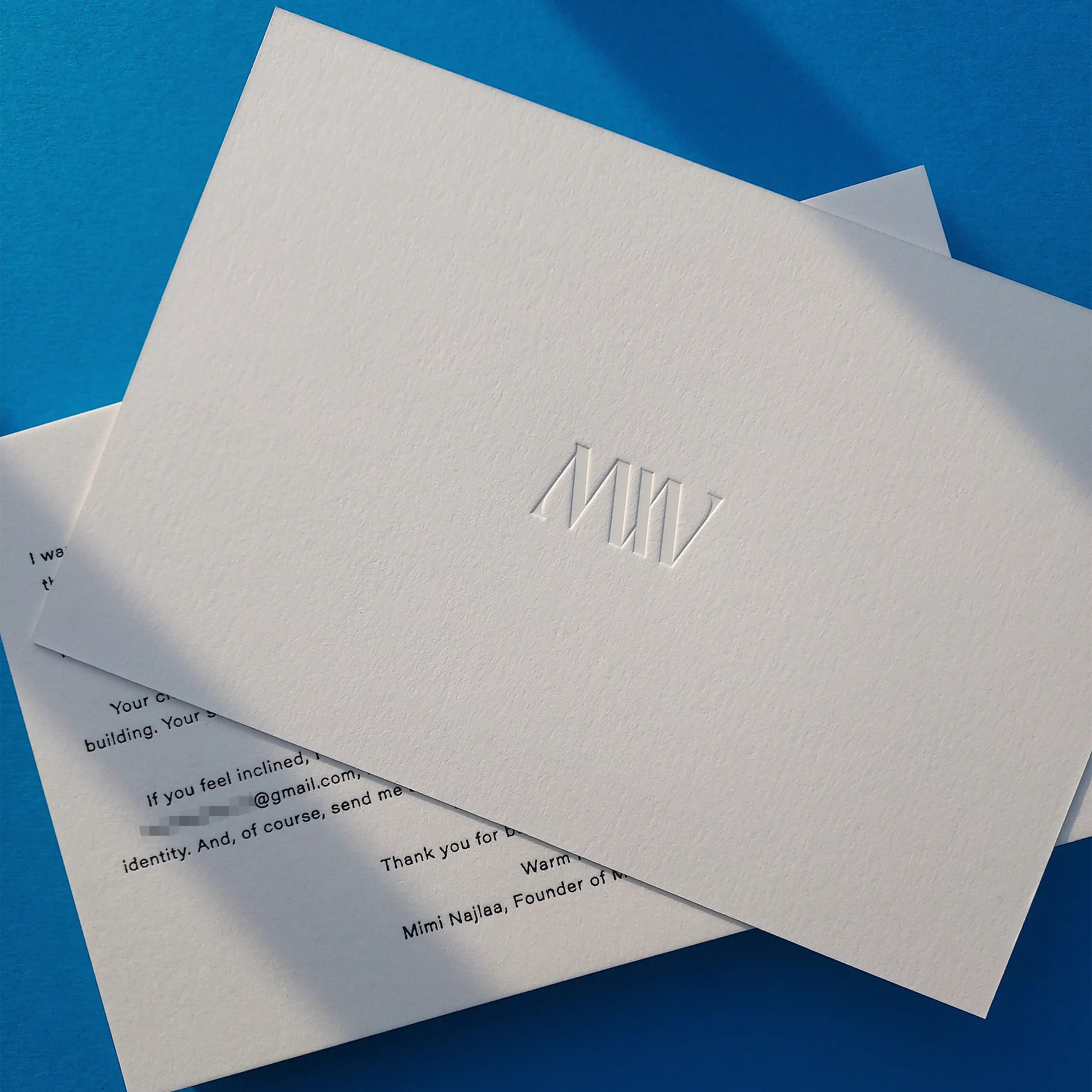 Buy Premium Debossed Postcards – Thick Cotton Thank You Note Postcards | OddPlanPrint