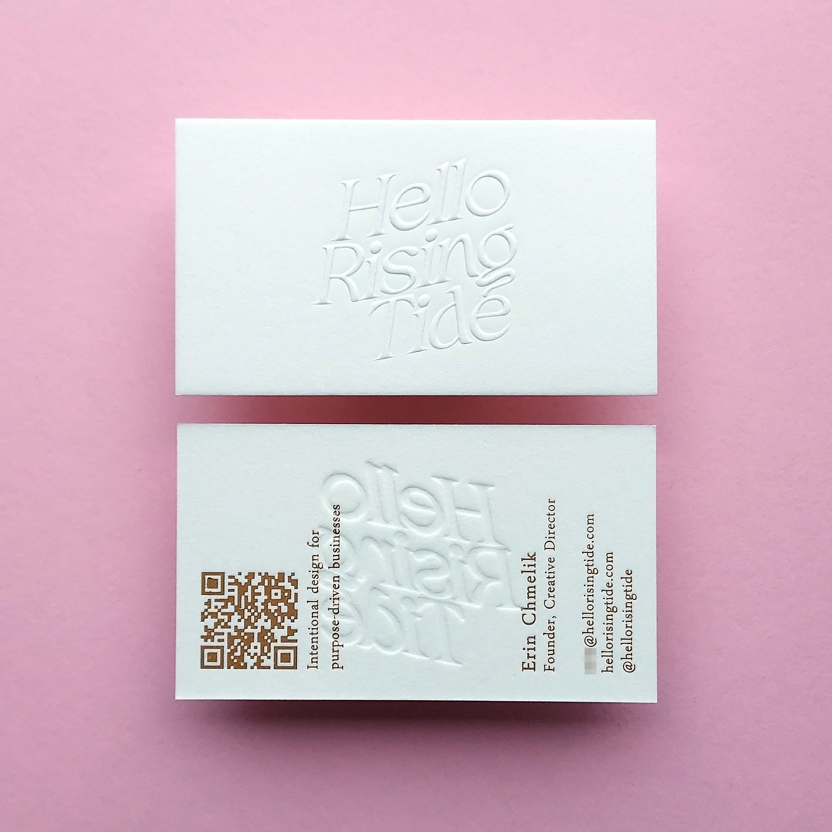 Buy Sustainable Custom Cotton Business Cards – Eco Paper Stock | OddPlanPrint