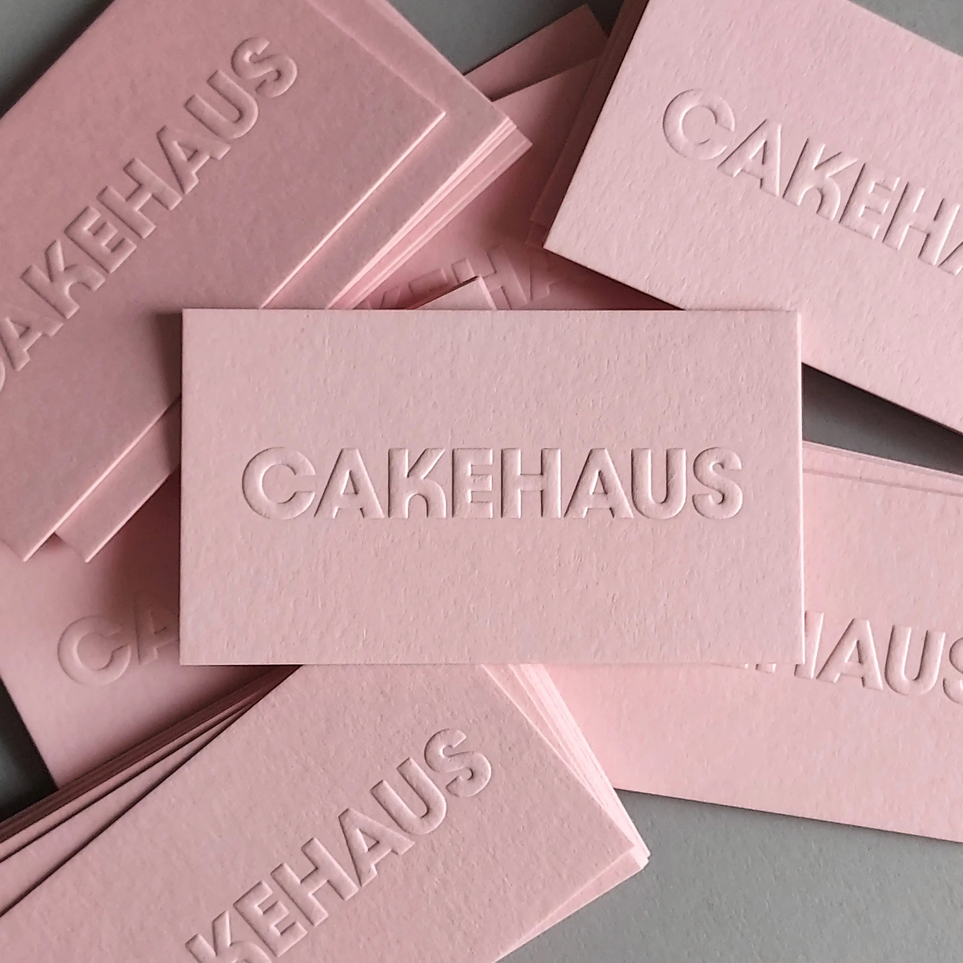 Buy Luxurious PINK Business Cards - Embossing - OddPlanPrint