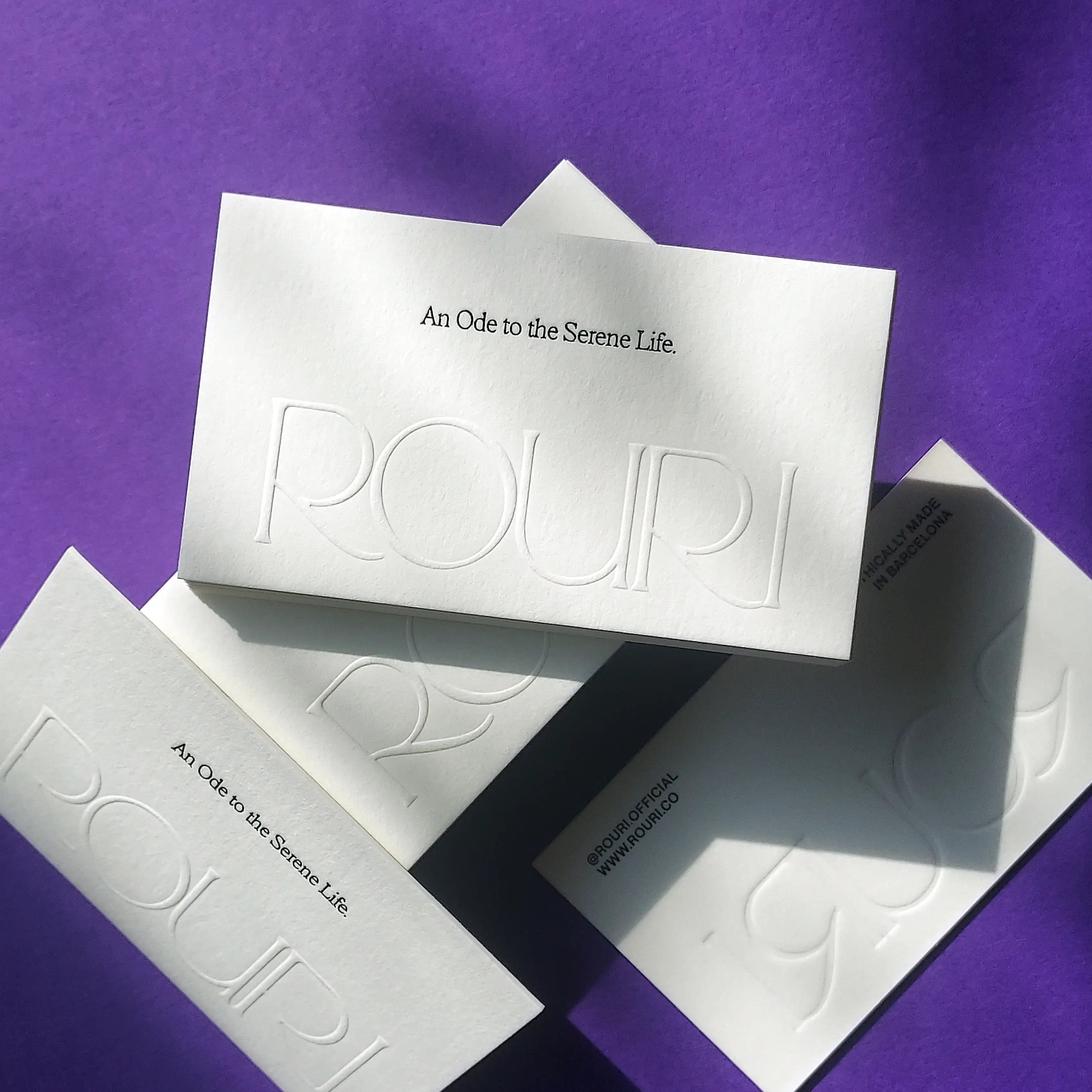 Buy Gloss Embossed Business Cards - Spot UV Highlights - OddPlanPrint