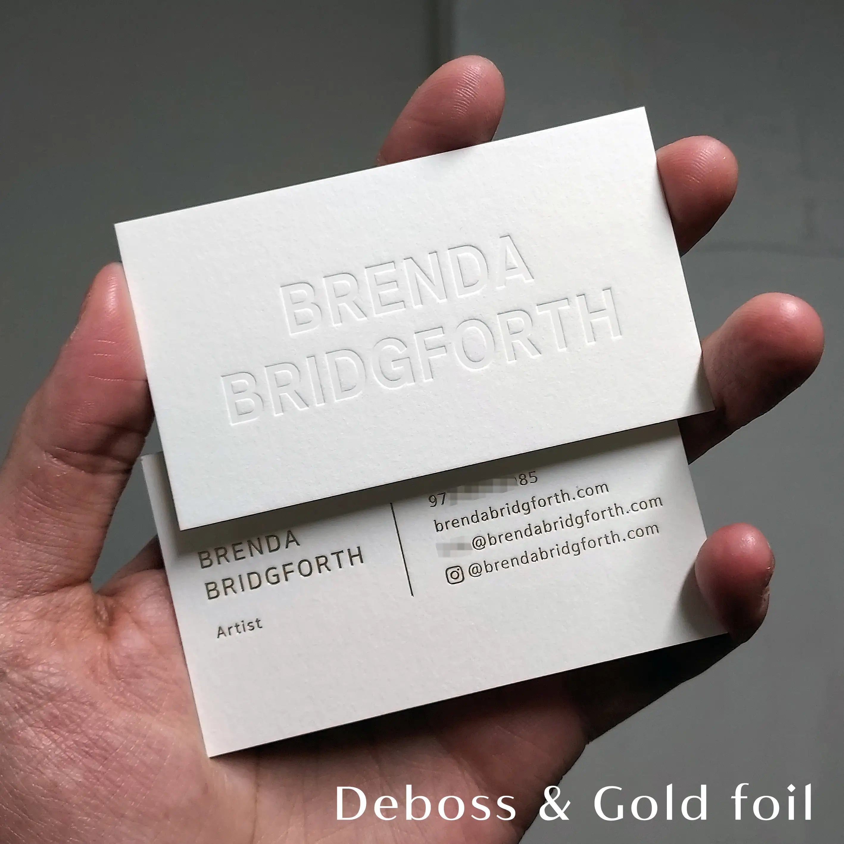 Buy Handmade Business Cards – Edge Painted Design | OddPlanPrint