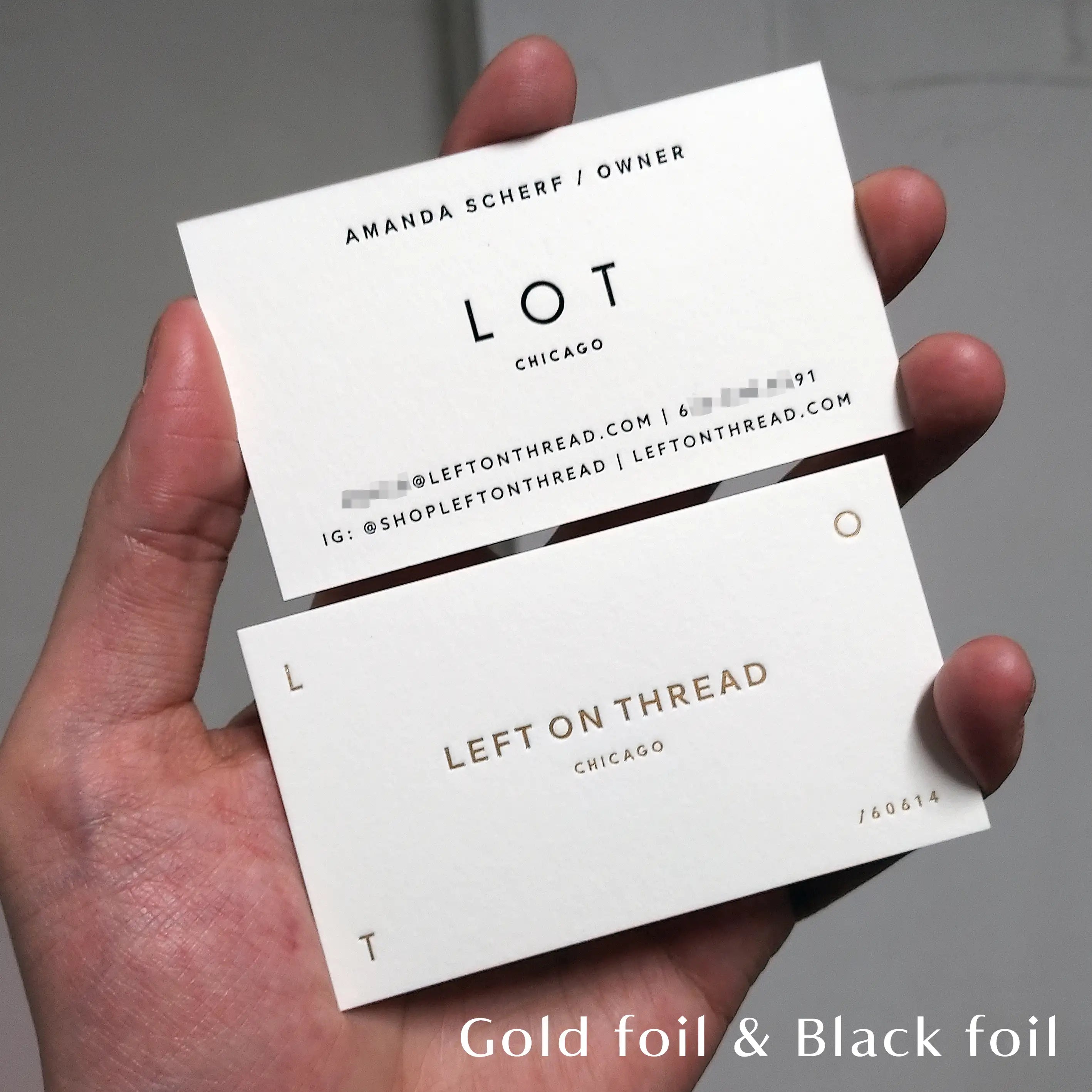 Buy Thick Stock Custom Cotton Business Cards – Firm Feel | OddPlanPrint