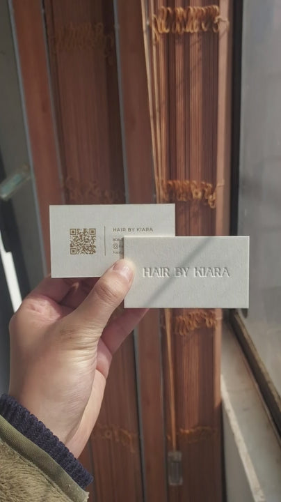 Buy Timeless Business Cards – Custom Deboss and Gold Foil | OddPlanPrint