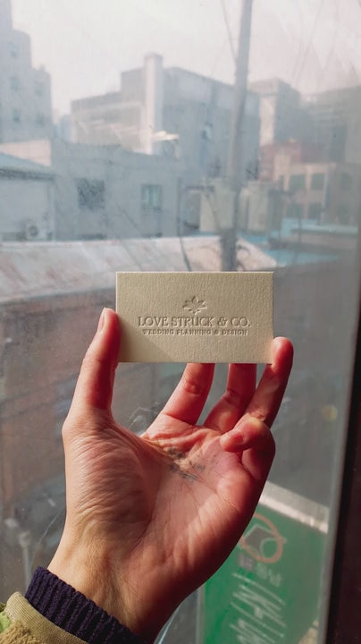 Buy Personalized Business Cards – Letterpress Cotton Finish | OddPlanPrint