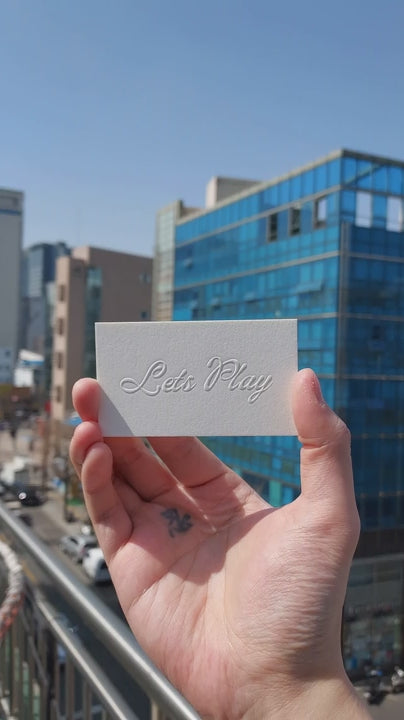 Buy Luxe Identity Custom Cotton Business Cards – Statement Texture | OddPlanPrint
