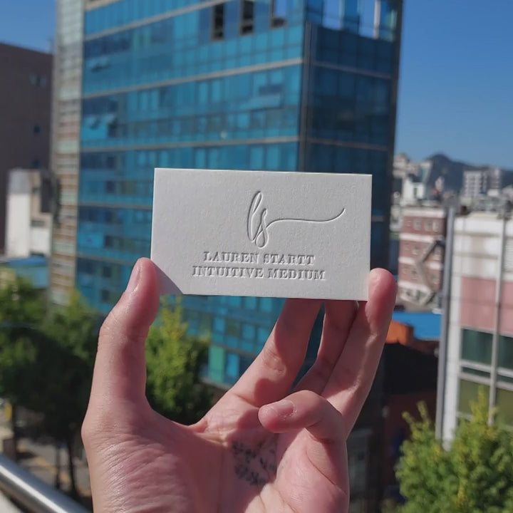 Buy Executive Business Cards – Blind Deboss and Matte Foil | OddPlanPrint