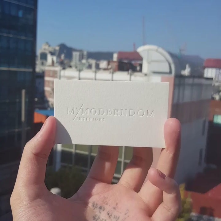 Buy Boutique Craft Custom Cotton Business Cards – Subtle Elegance | OddPlanPrint