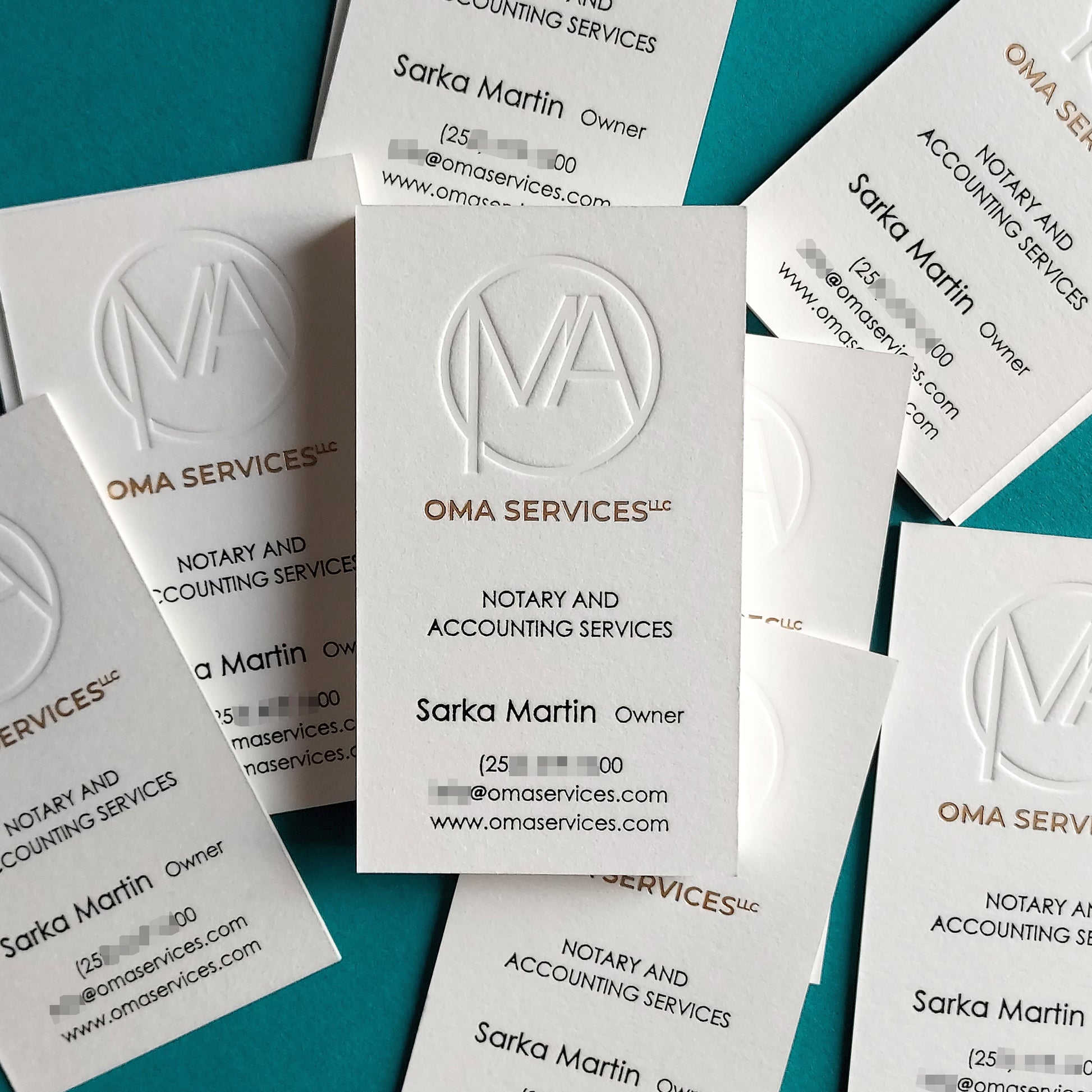 Fast production branding card featuring soft texture