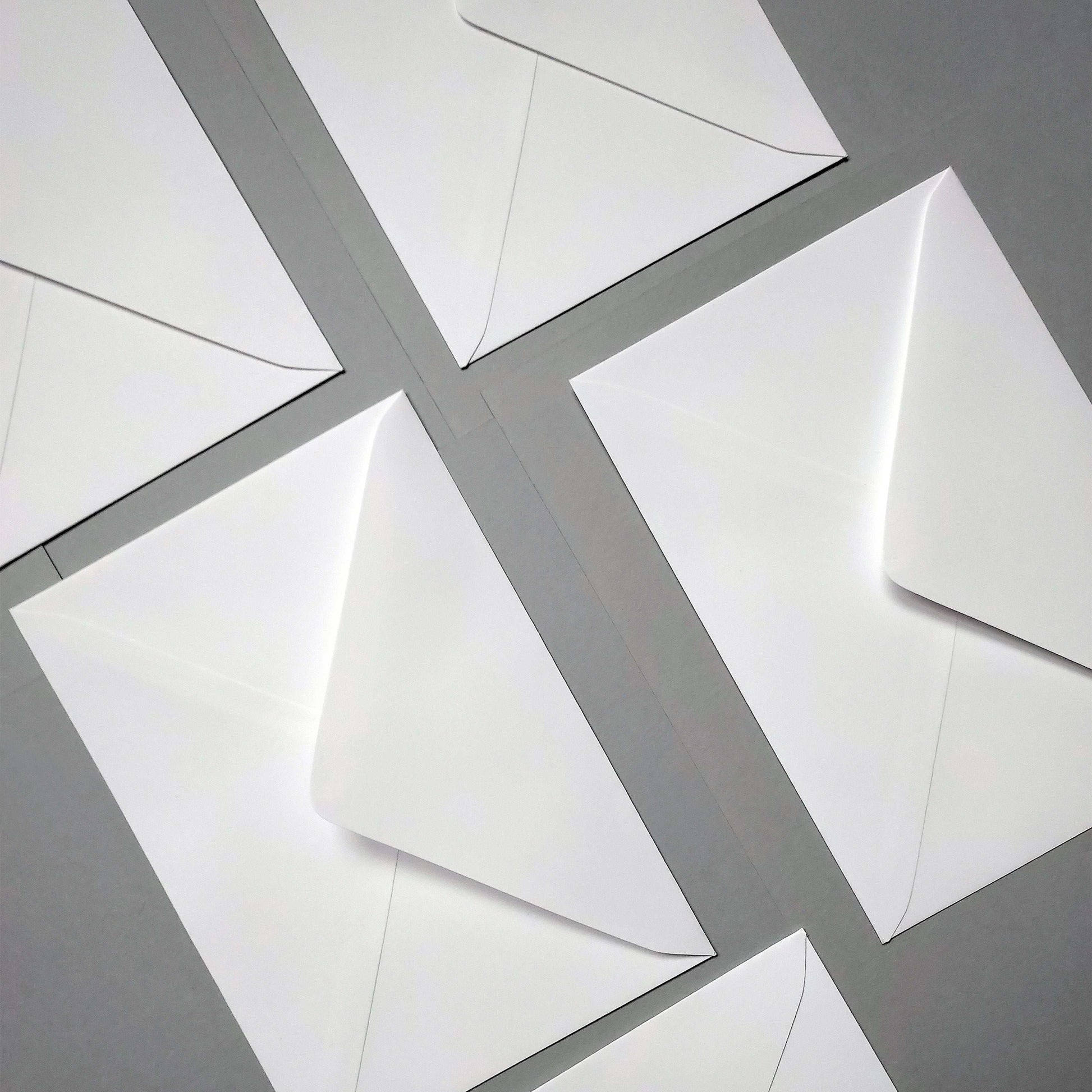 High-end custom postcards and envelope with soft tactile finish