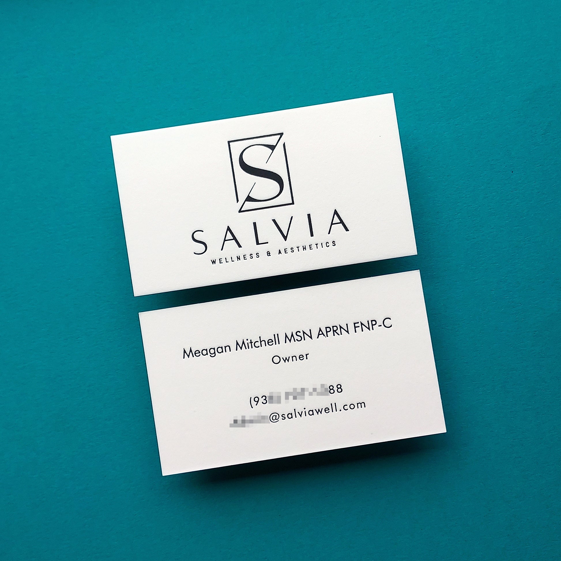 Minimalist cotton card with premium feel