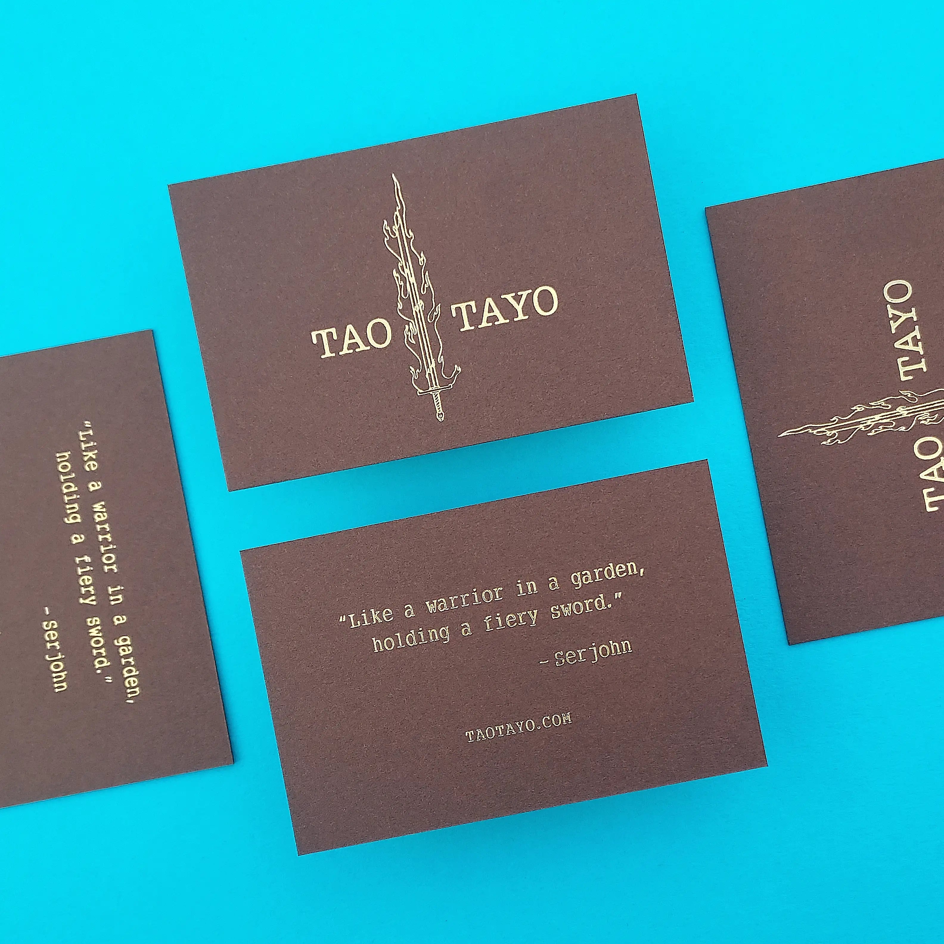 Buy Editorial Style Brown Business Cards – Serif Letterpress Name | OddPlanPrint