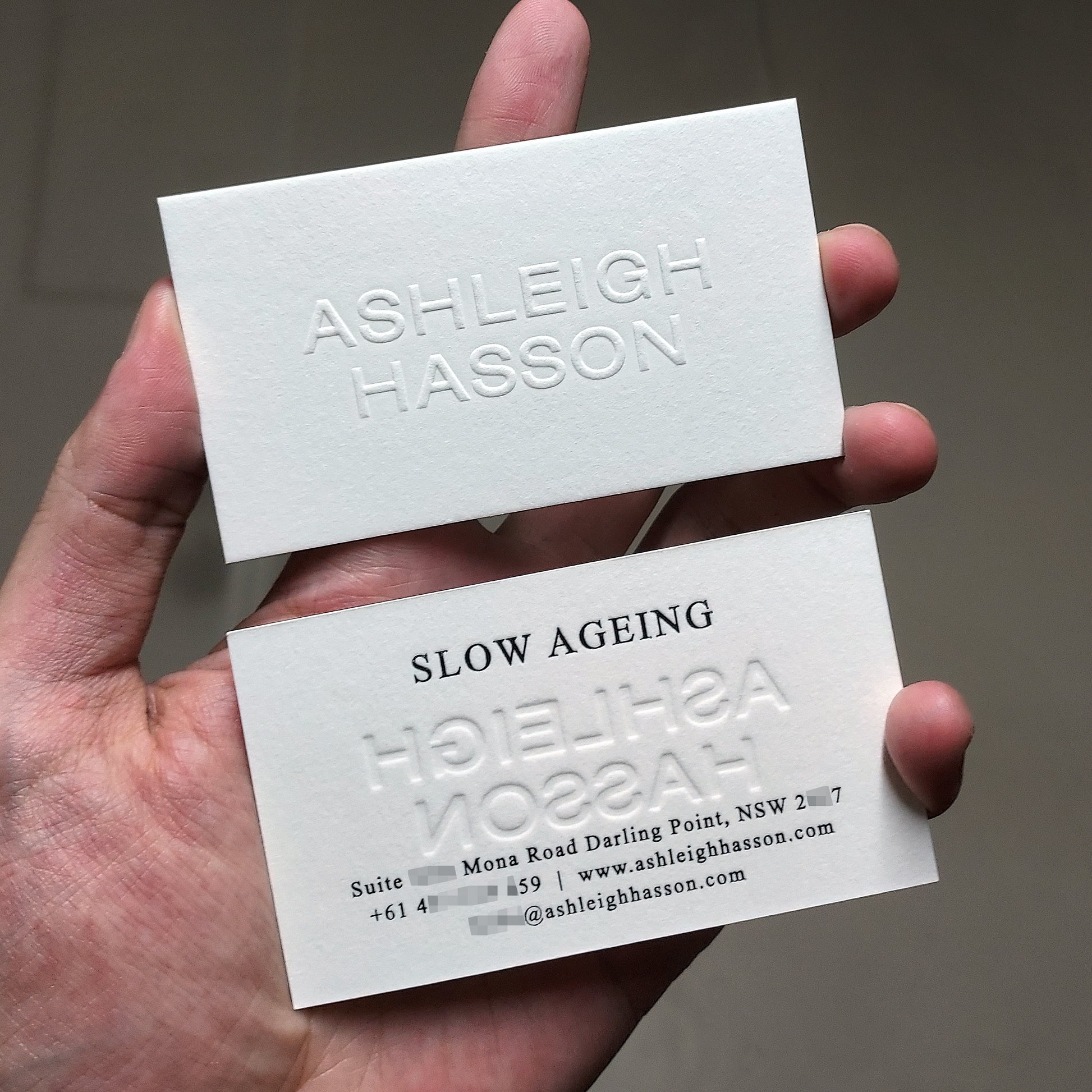 Foil professional card with black foil
