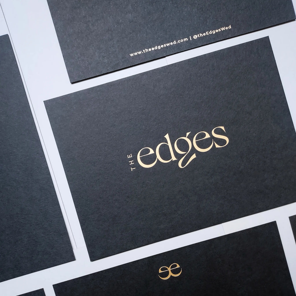 Buy Unique Black Postcards – Double-Sided Foil Imprint | OddPlanPrint