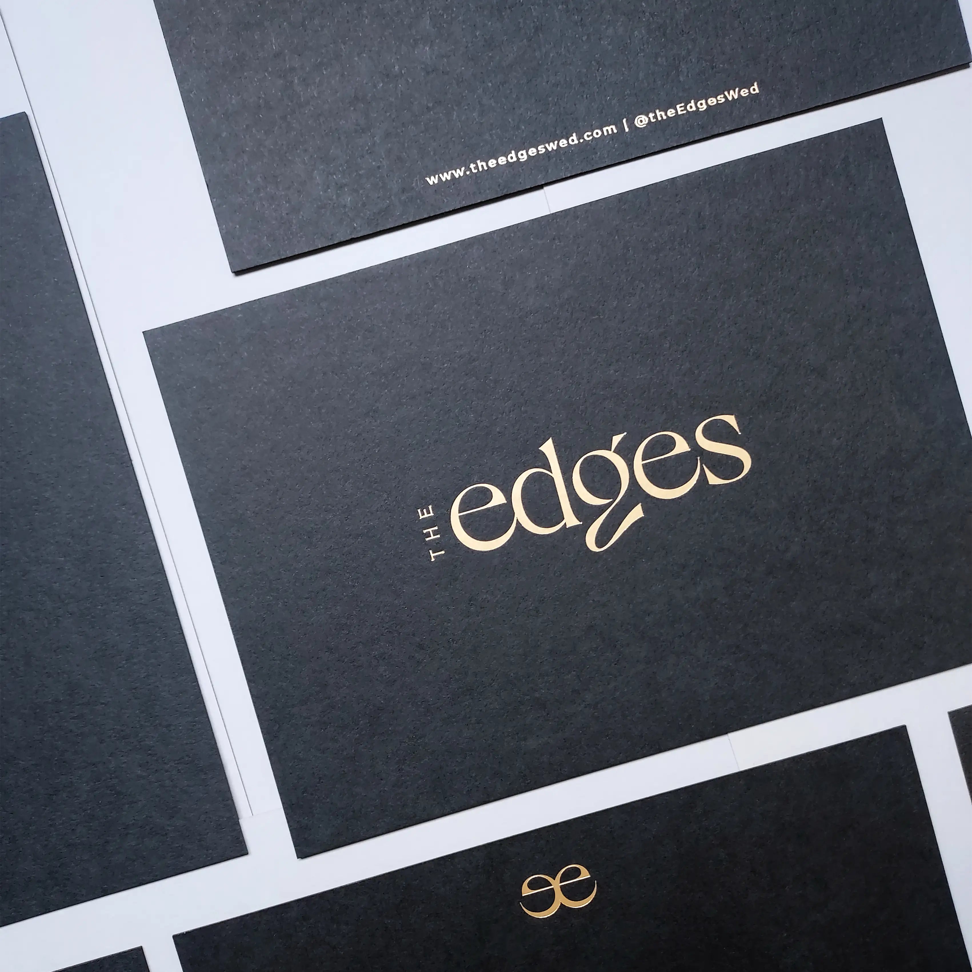 Buy Unique Black Postcards – Double-Sided Foil Imprint | OddPlanPrint