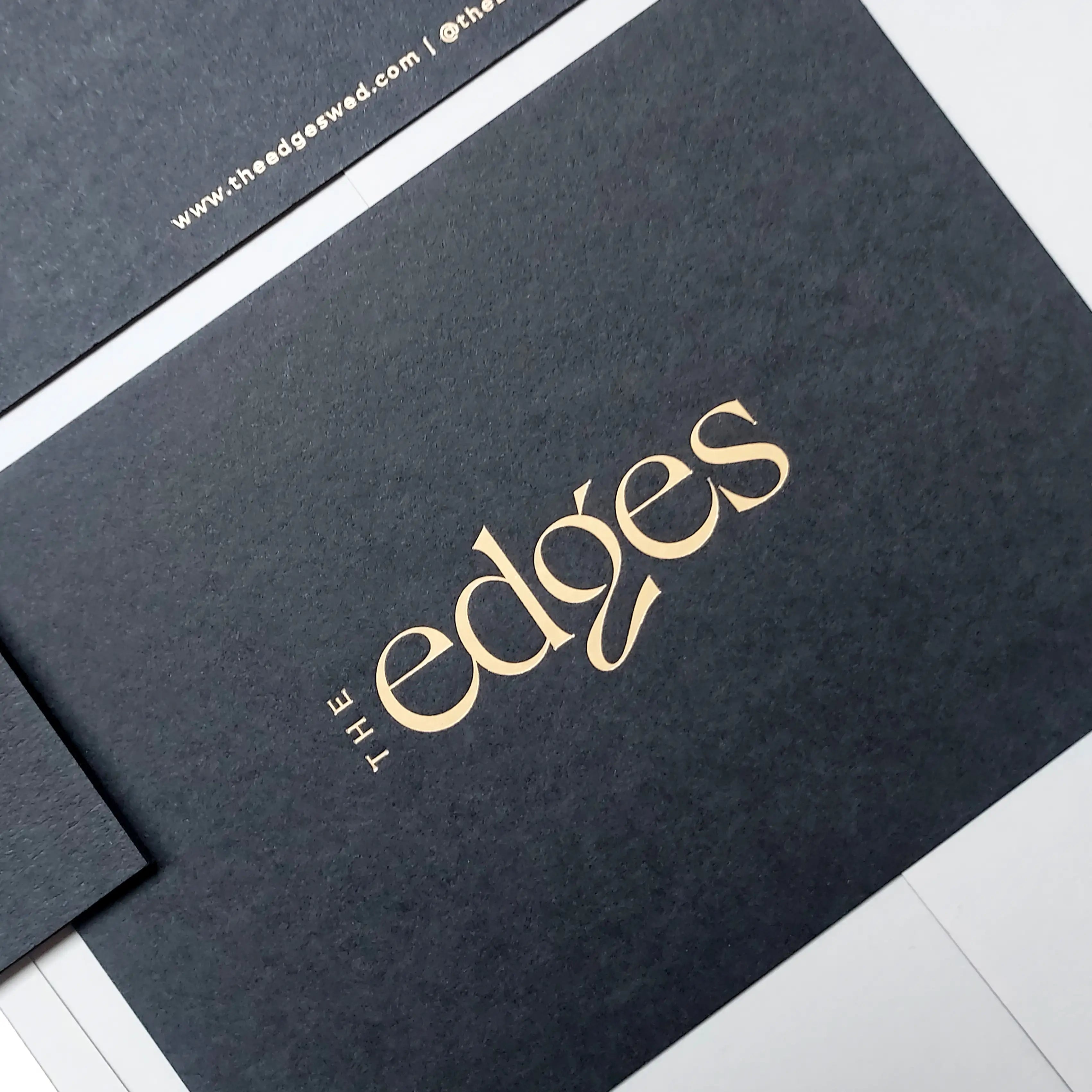 Buy Signature Black Postcards – Foil and Deboss Combo | OddPlanPrint