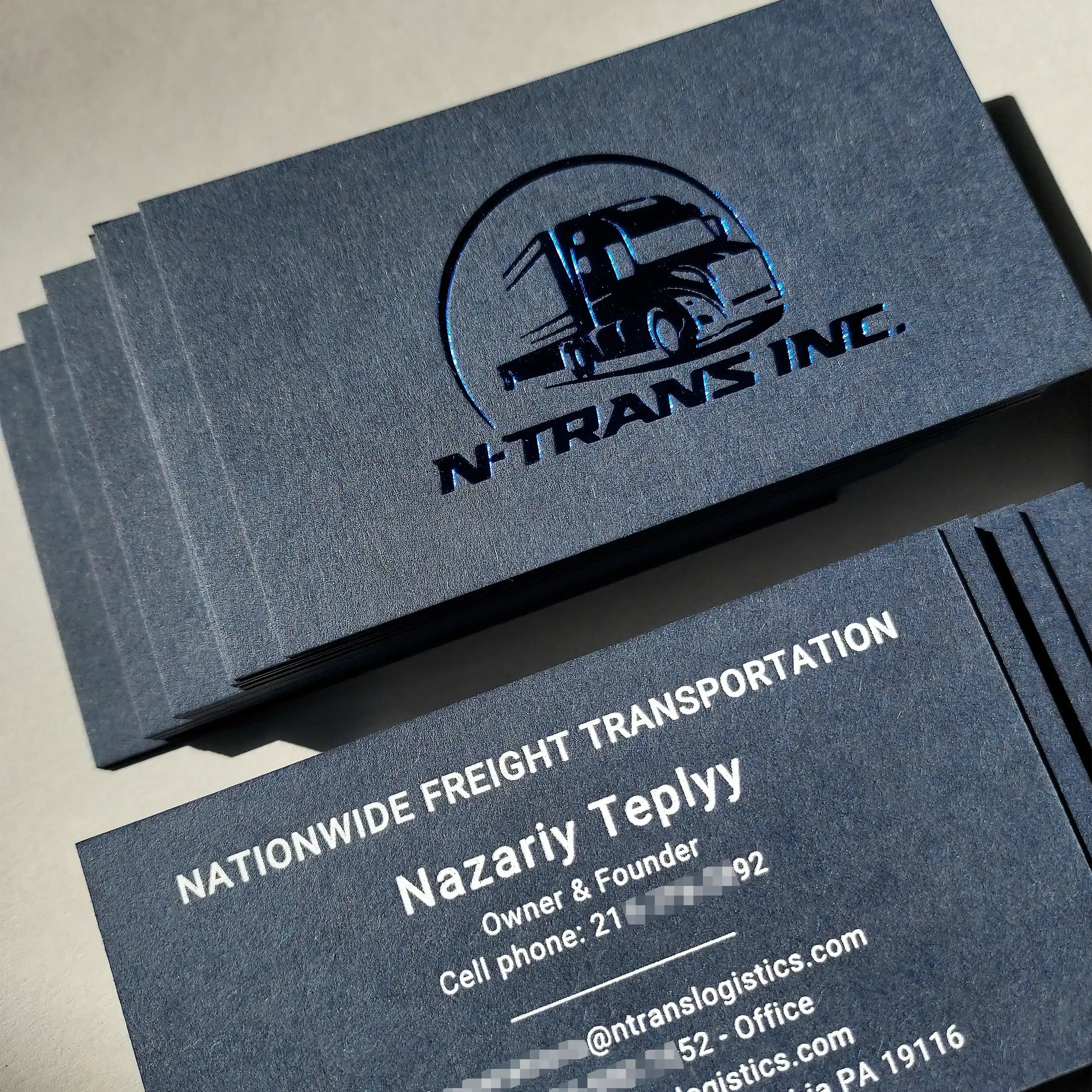 Buy Custom Logo Blue Business Cards – Custom Printed Identity | OddPlanPrint