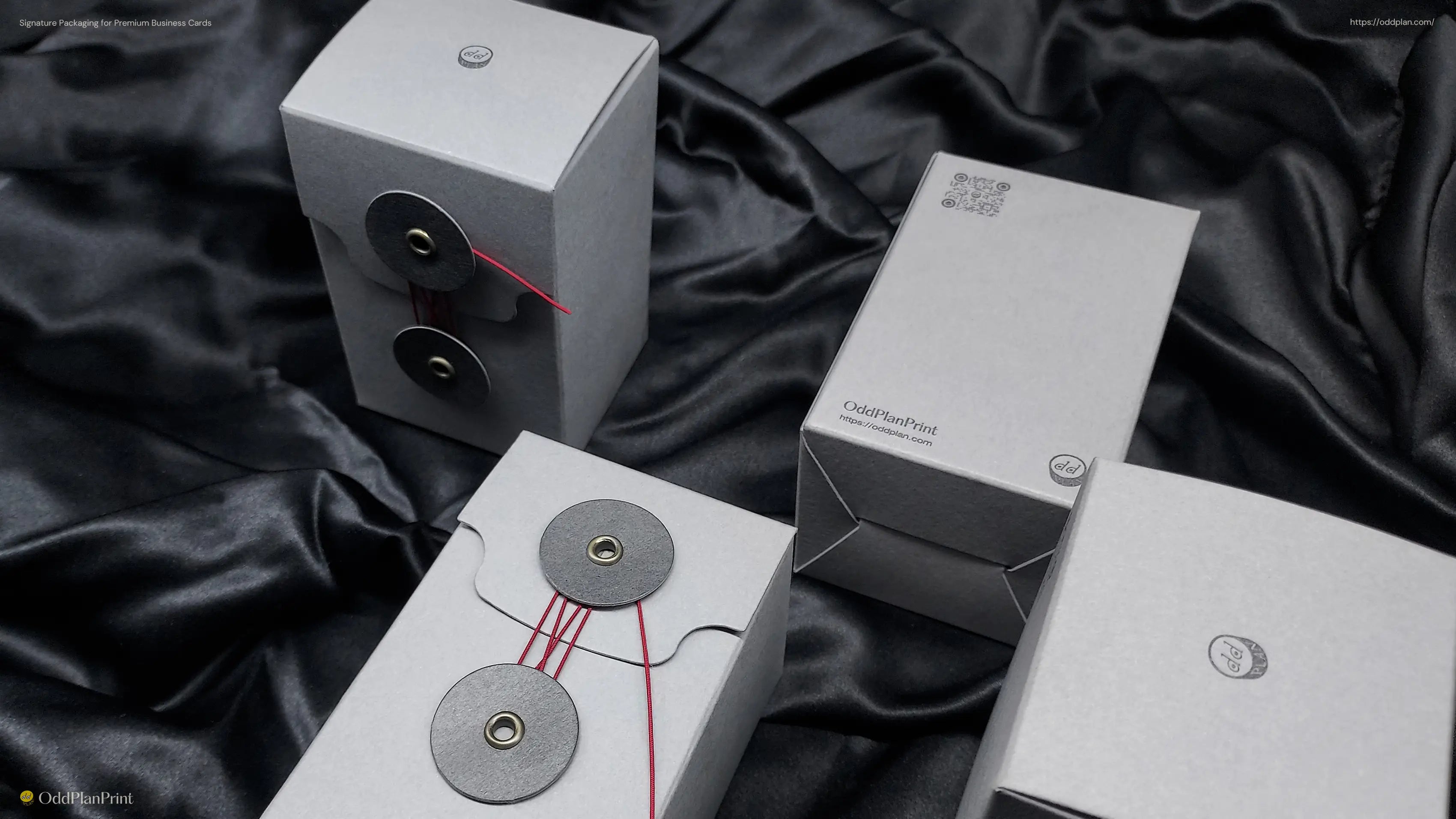 Signature packaging for premium business cards with clean design by OddPlanPrint