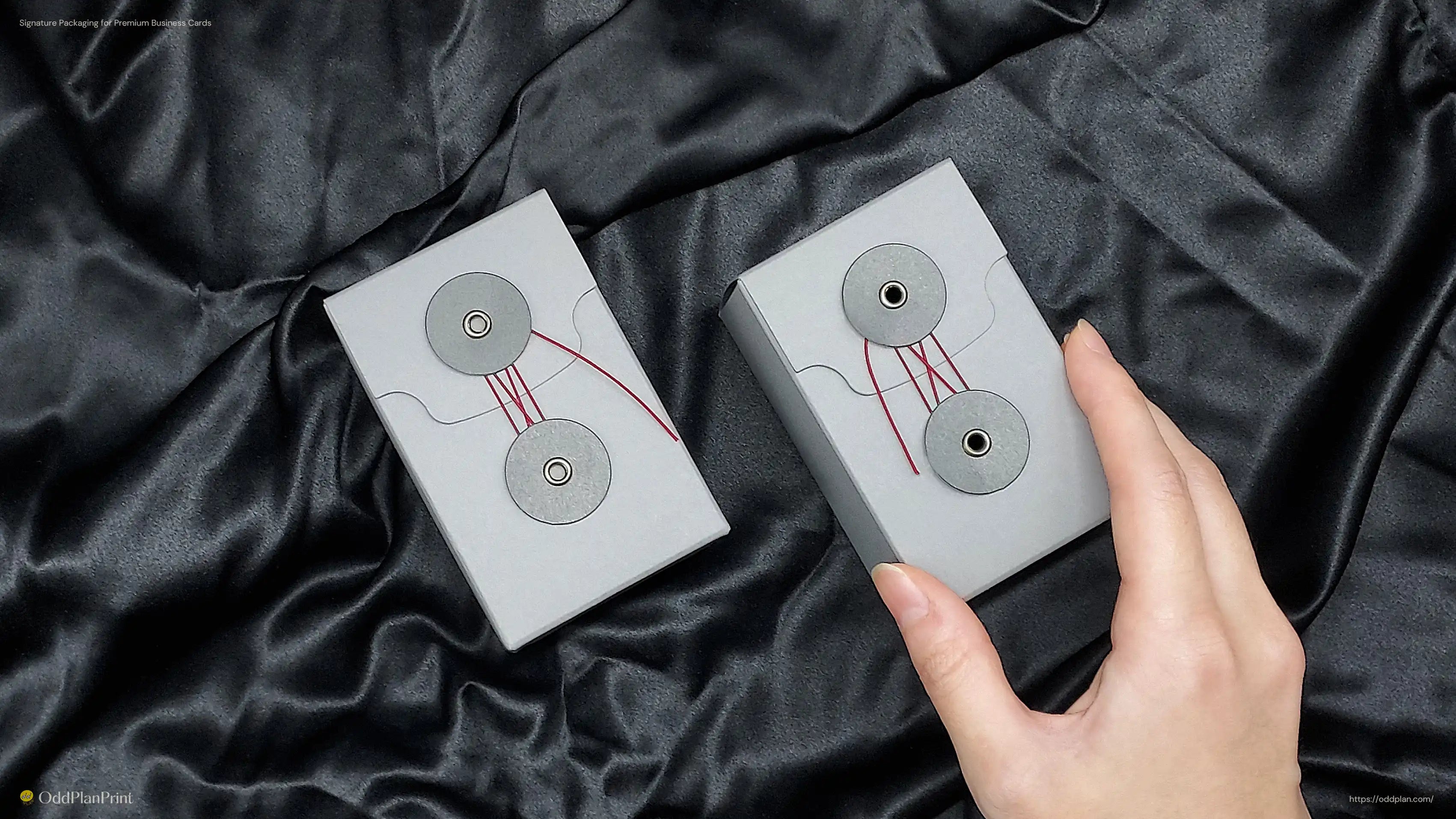 Minimal packaging design for high-end business cards with balanced detail by OddPlanPrint