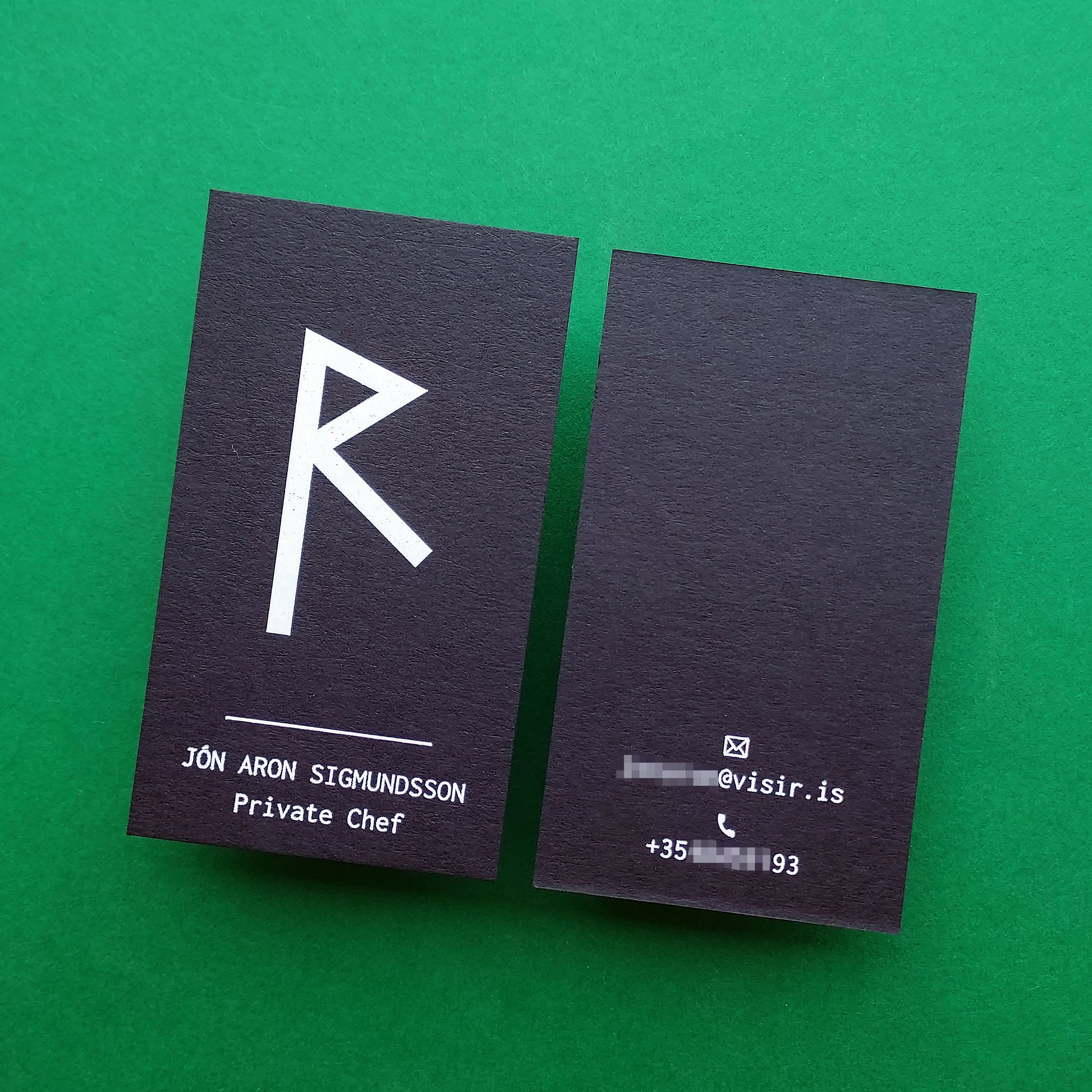 Luxury blind deboss card with hot foil finish