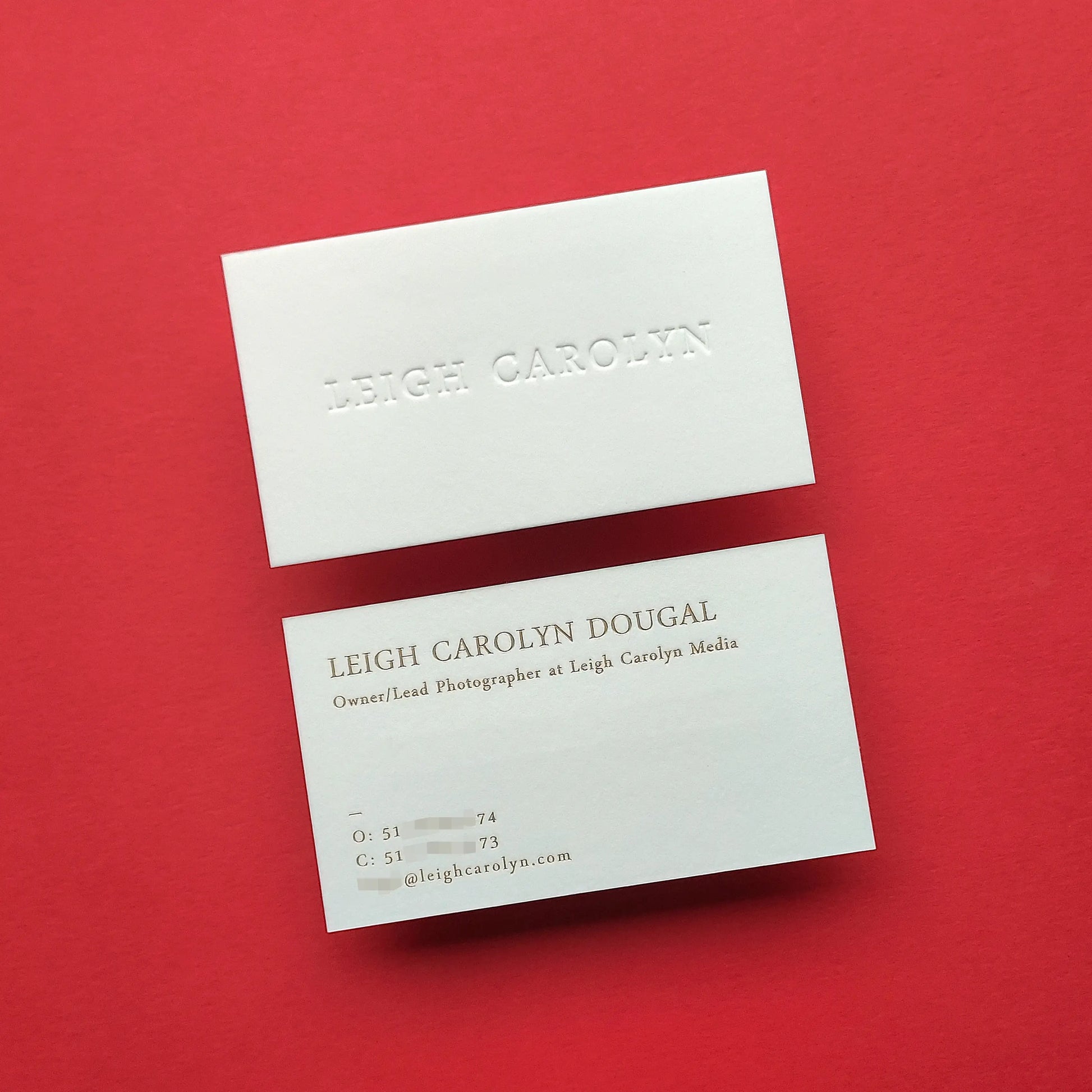 Buy Creative Debossed Cards – High Contrast Letterpress | OddPlanPrint