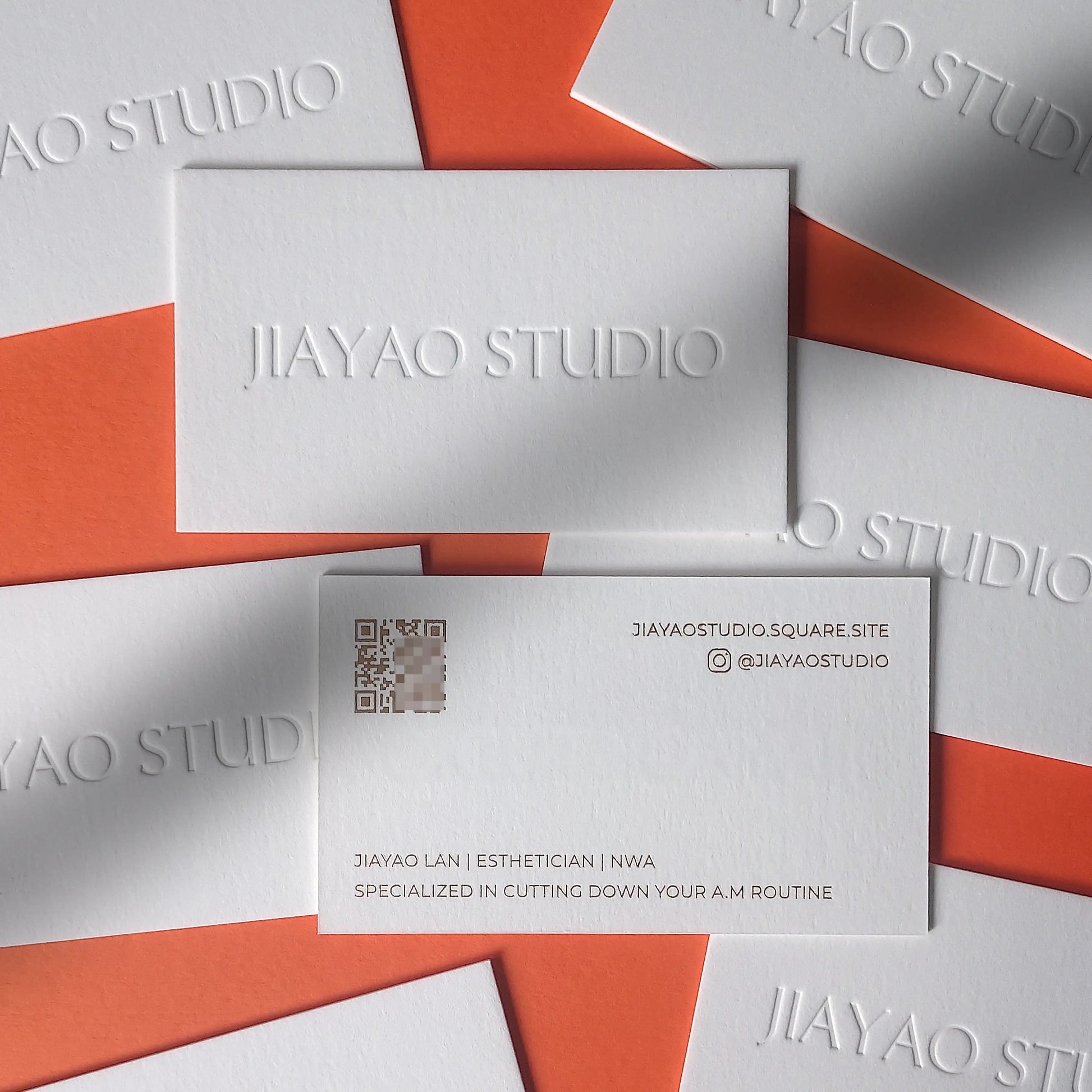 Buy Minimalist Debossed Cards – Blind Impression Design | OddPlanPrint
